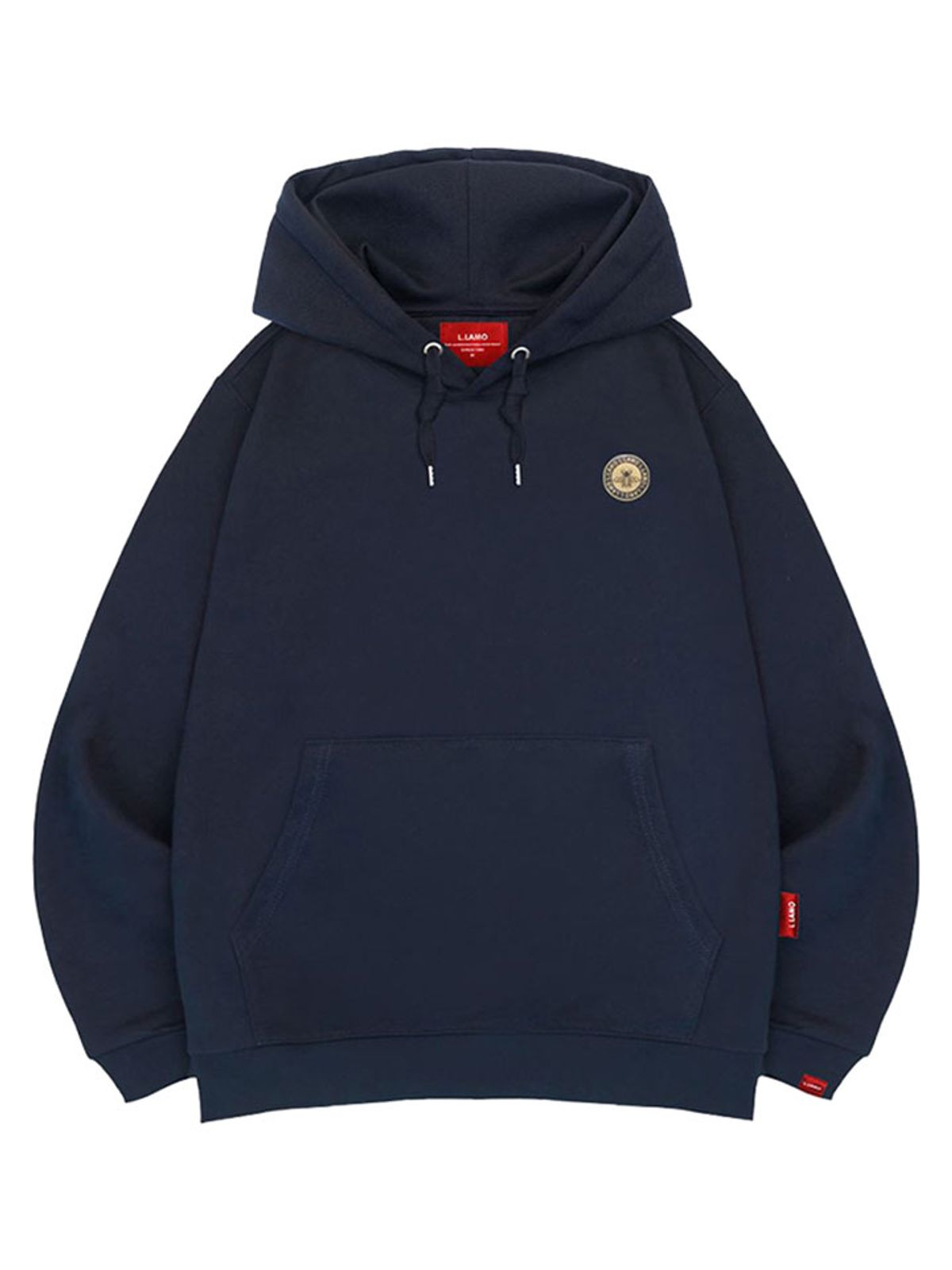 엘라모(LLAMO) 패치벌 후드티 남녀공용 빅사이즈 M~4XL