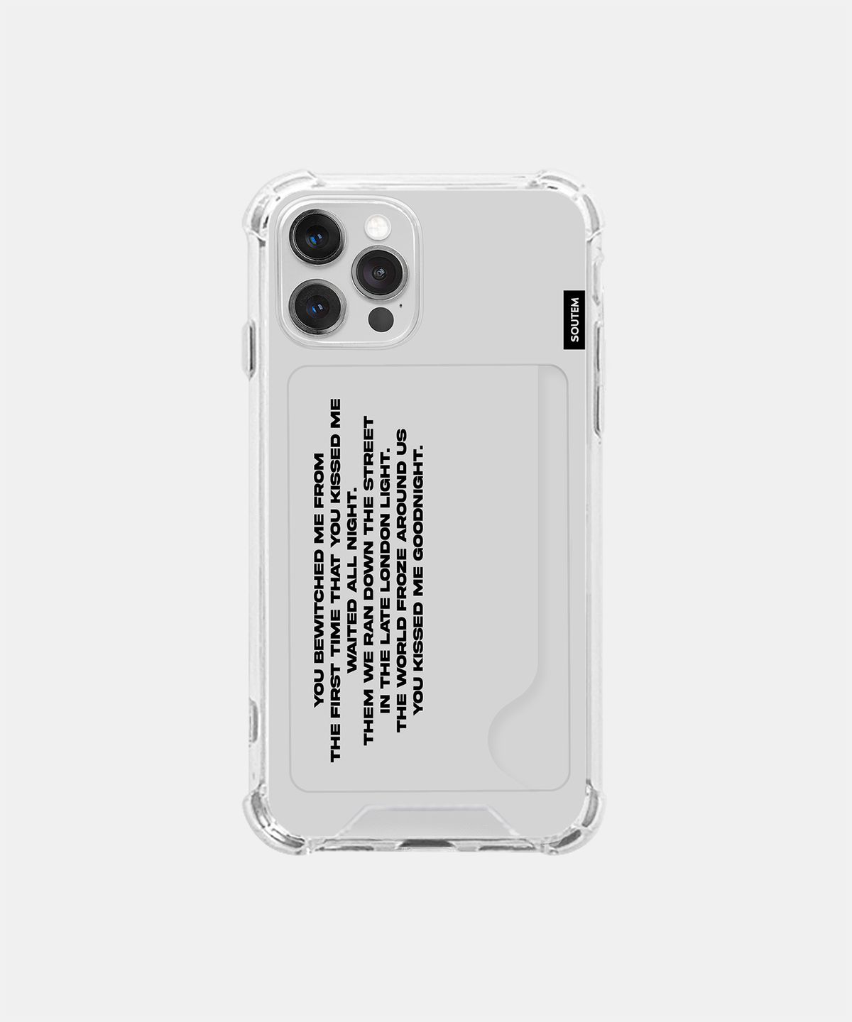 소유템(SOUTEM) Mono Series Card Phone Case_Clear