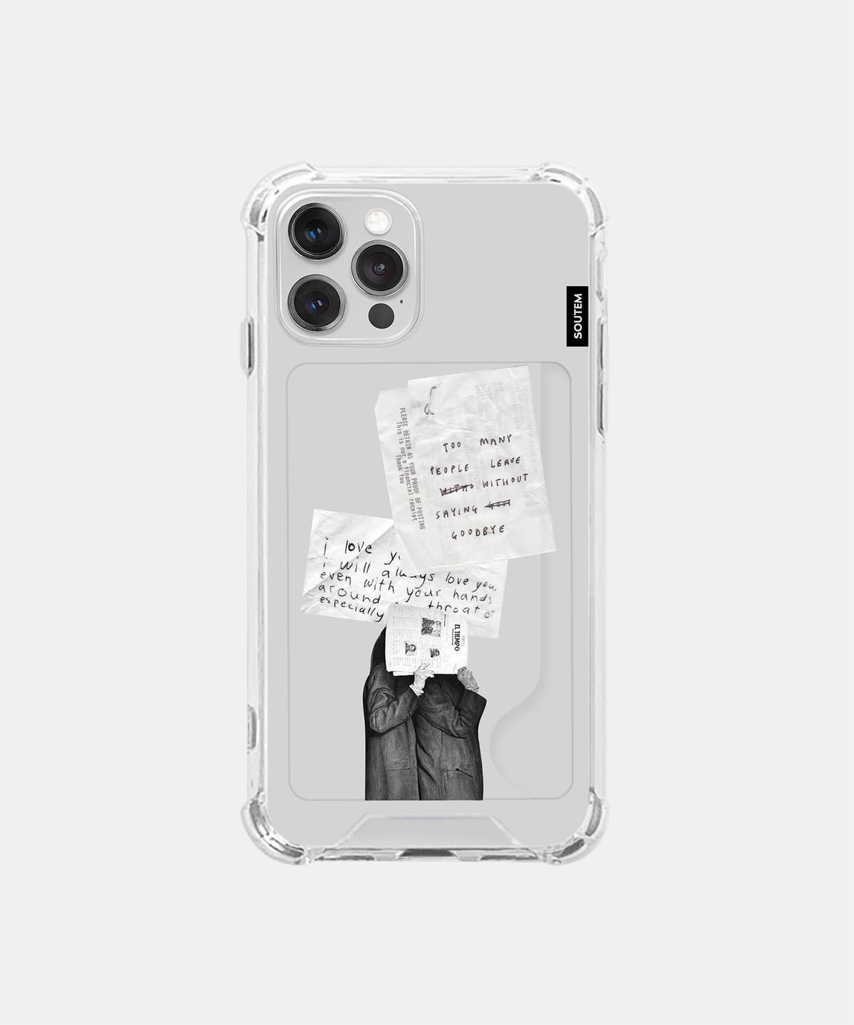소유템(SOUTEM) Mono Series Card Phone Case_Clear