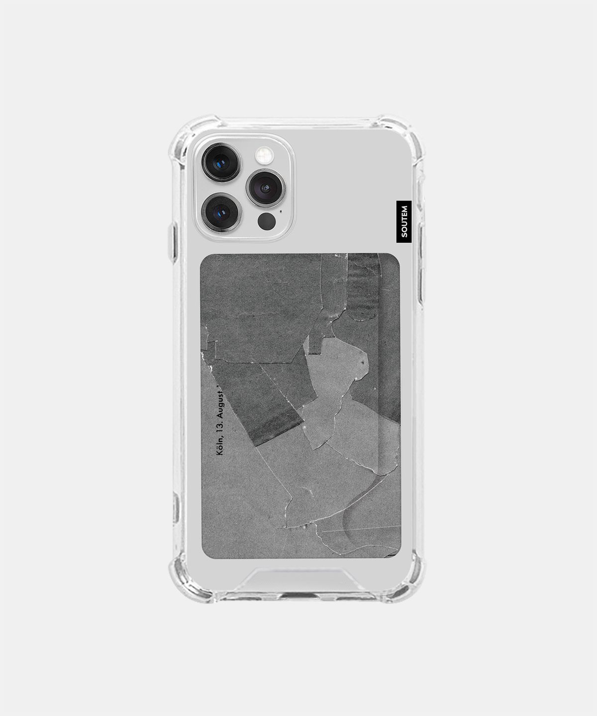 소유템(SOUTEM) Mono Series Card Phone Case_Clear