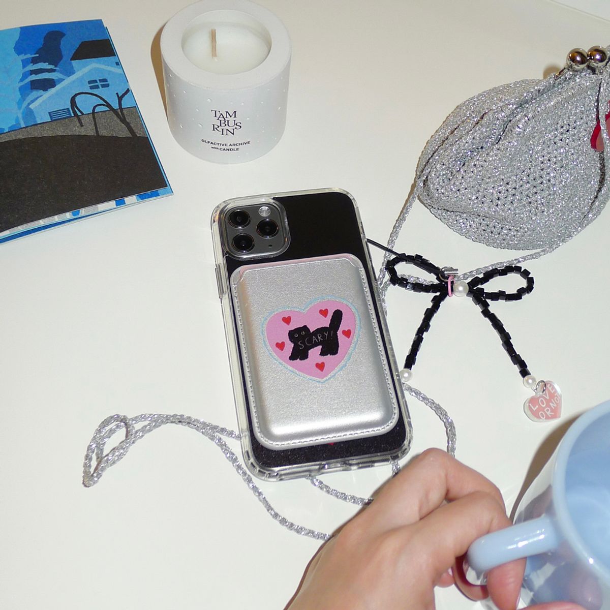 러브오낫(LOVE OR NOT) 맥세이프_Black Jell-Hard Magsafe Phonecase