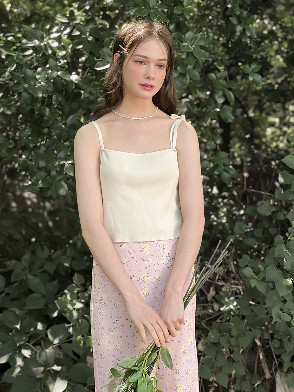 로트르드민(LAUTREDE MIN) Lautre Ribbon Knit sleeveless