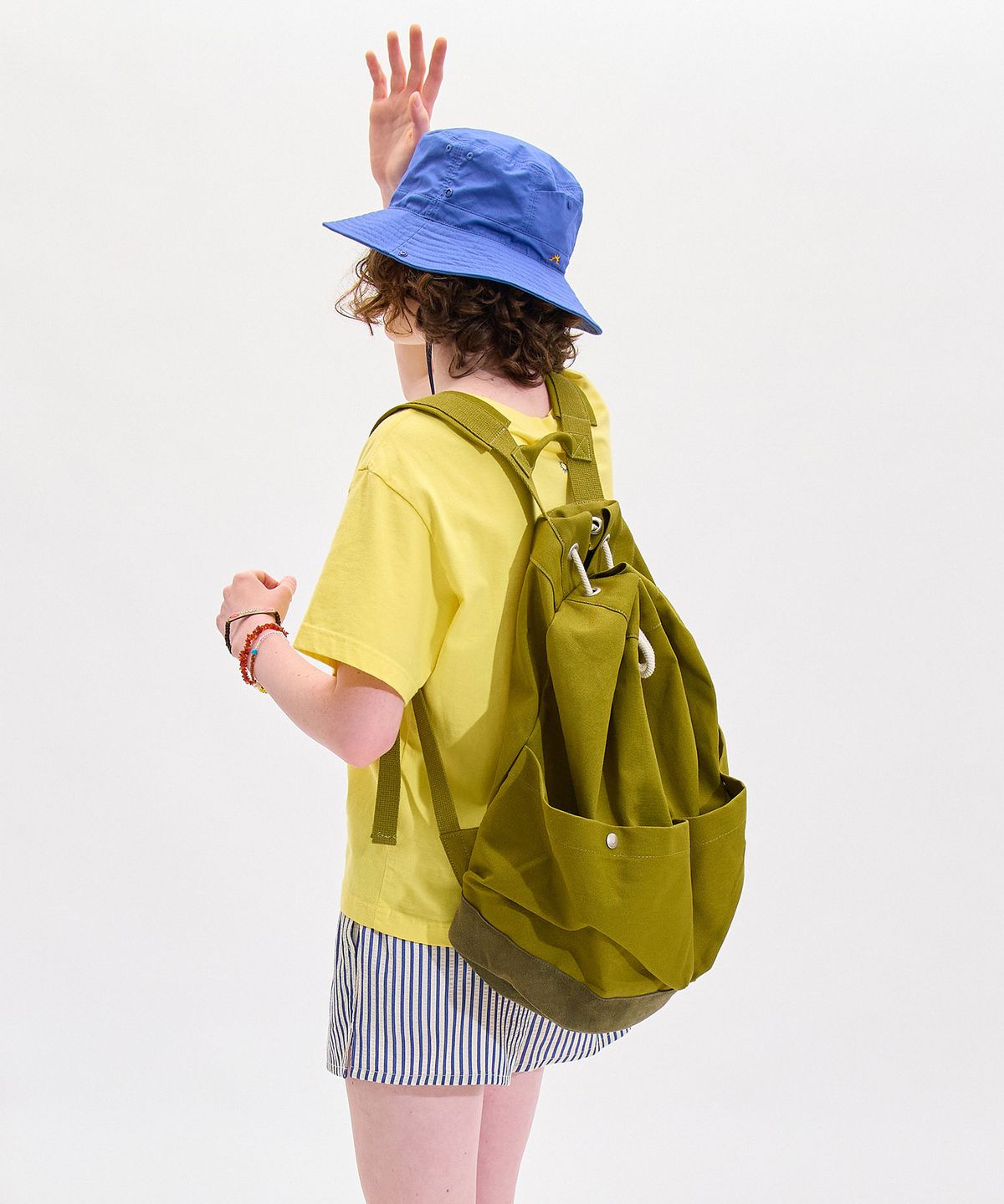 헬로 선라이즈(HELLO SUNRISE) HS Canvas Duffle Backpack_Olive Green & Khaki