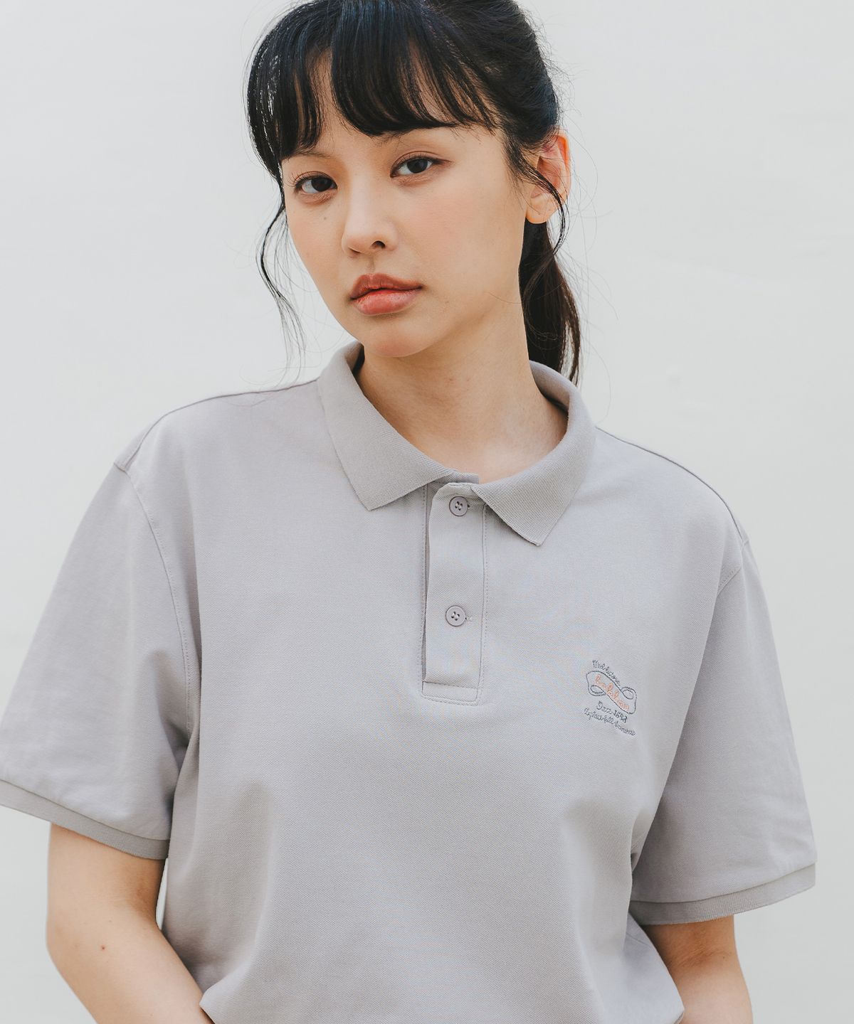 바켄(BAKKEN) Classic Logo 코튼 피케 카라 티셔츠 BK8916_라이트그레이