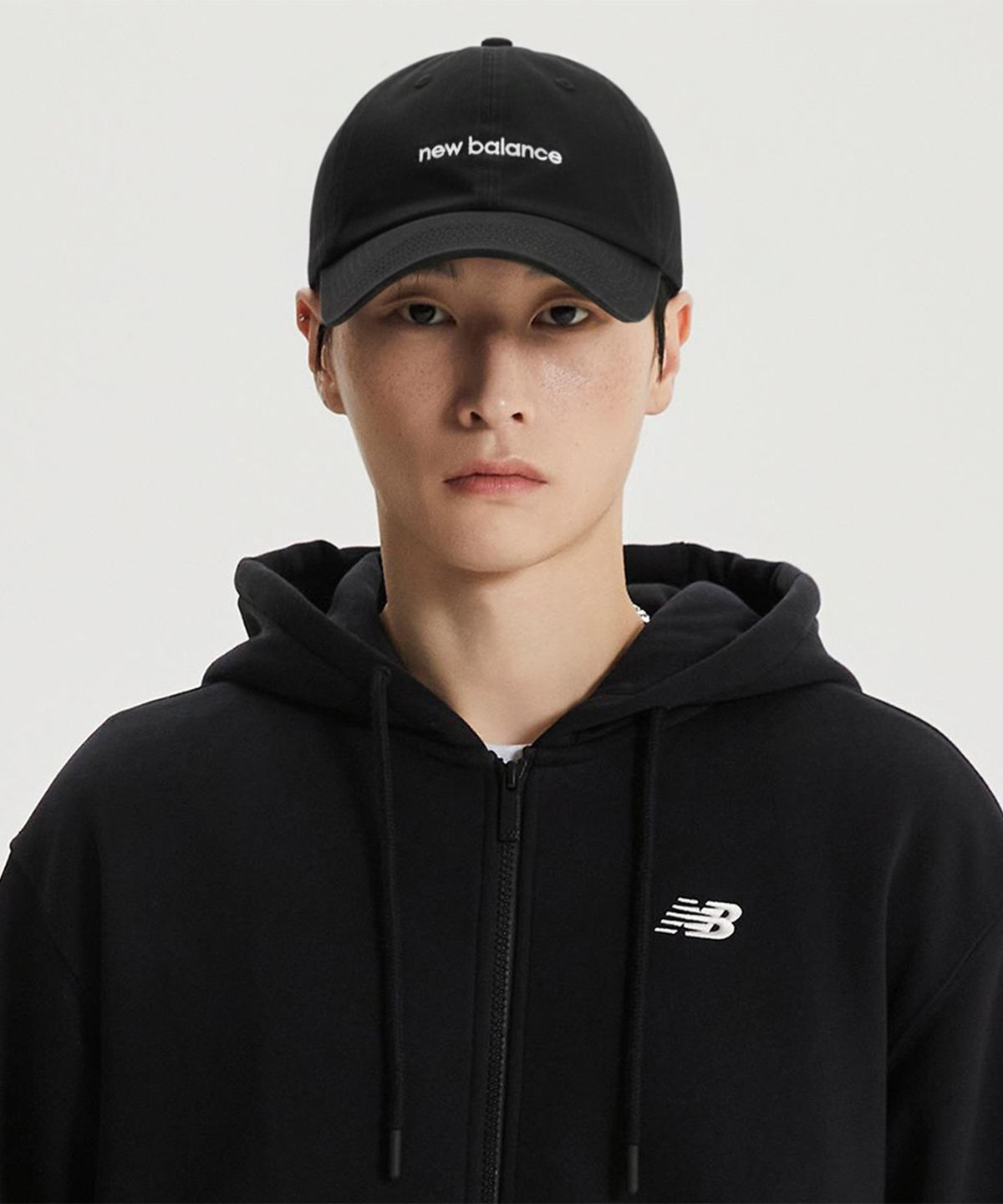 뉴발란스(NEW BALANCE) NBGDGS1102 / 레터 로고 볼캡 (BLACK)