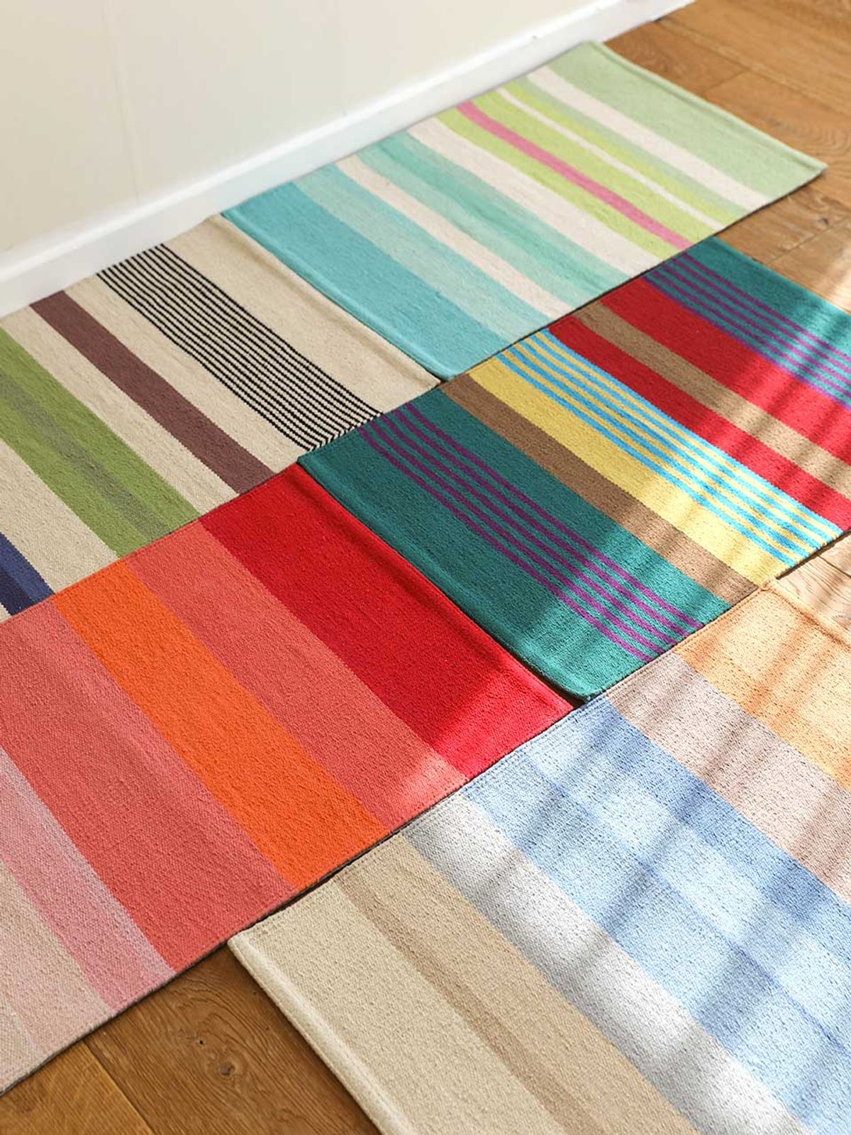 오리고(ORIGO) 핸드메이드 면 발매트 겸 다용도 러그 5color 2 size