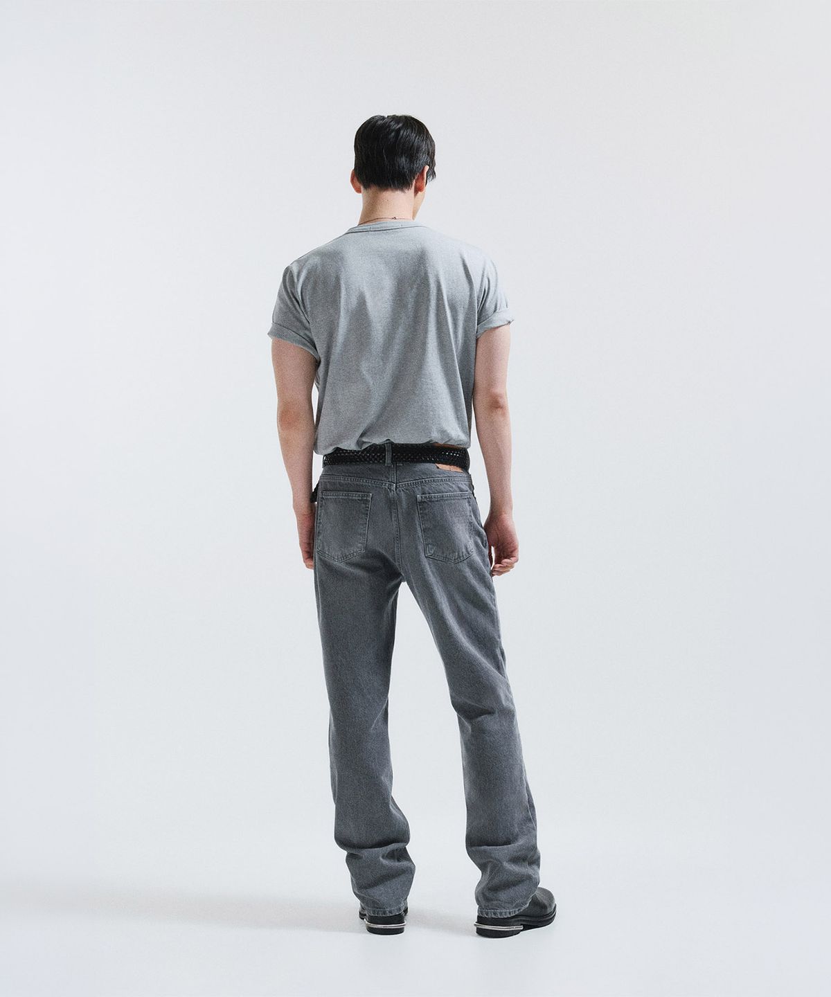51퍼센트(51PERCENT) Metal Logo T-Shirt - Deep melange