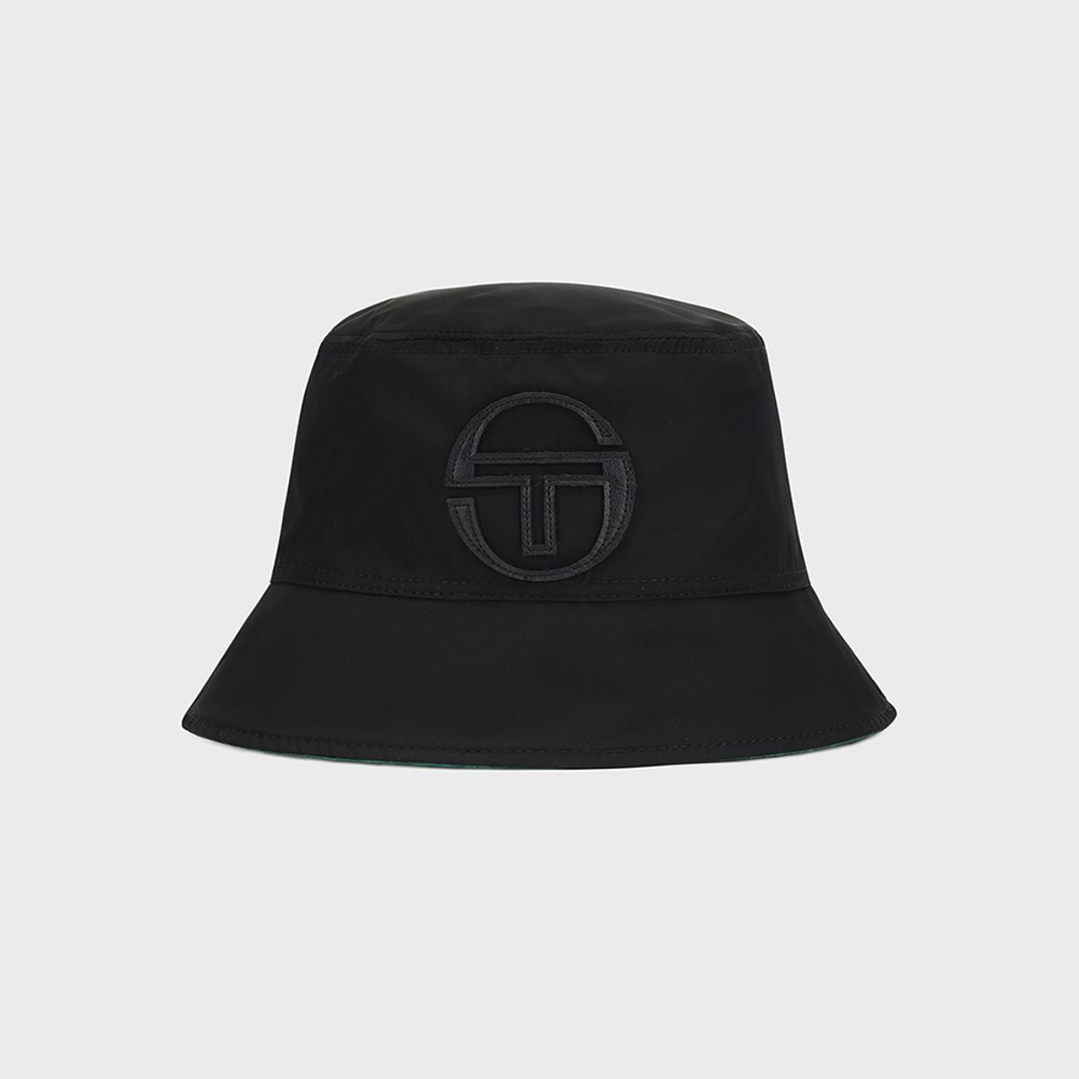 세르지오 타키니(SERGIO TACCHINI) U 모노그램 리버시블 우븐 버킷 햇 (Black)