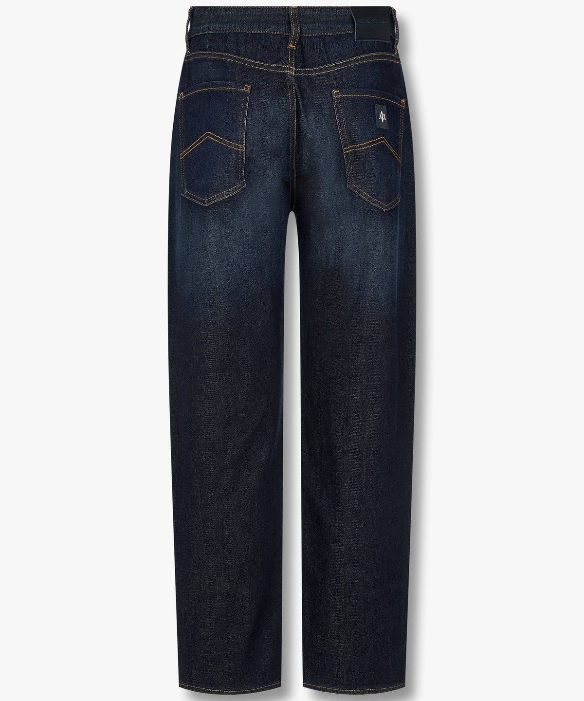 아르마니 익스체인지(ARMANI EXCHANGE) 남성 워시드 스티치드 데님 진_다크 인디고 A414340007