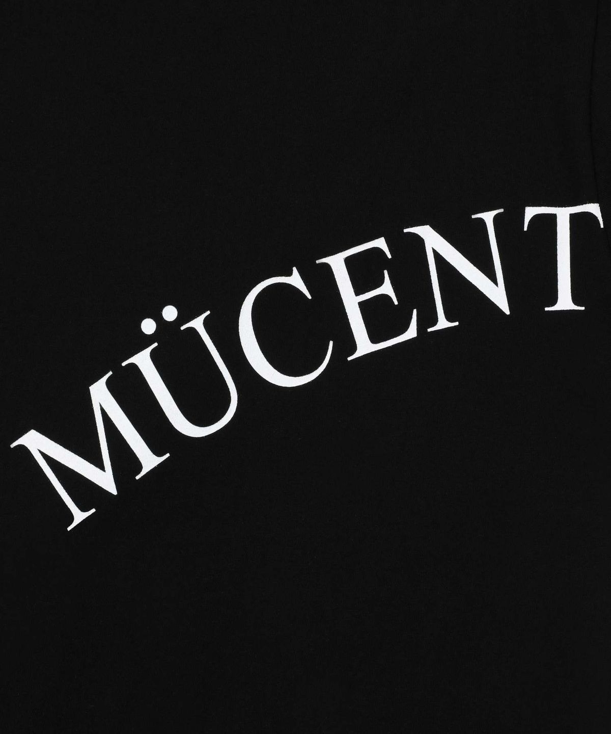 무센트(MUCENT) 레더 포인트 시그니처 반팔 티