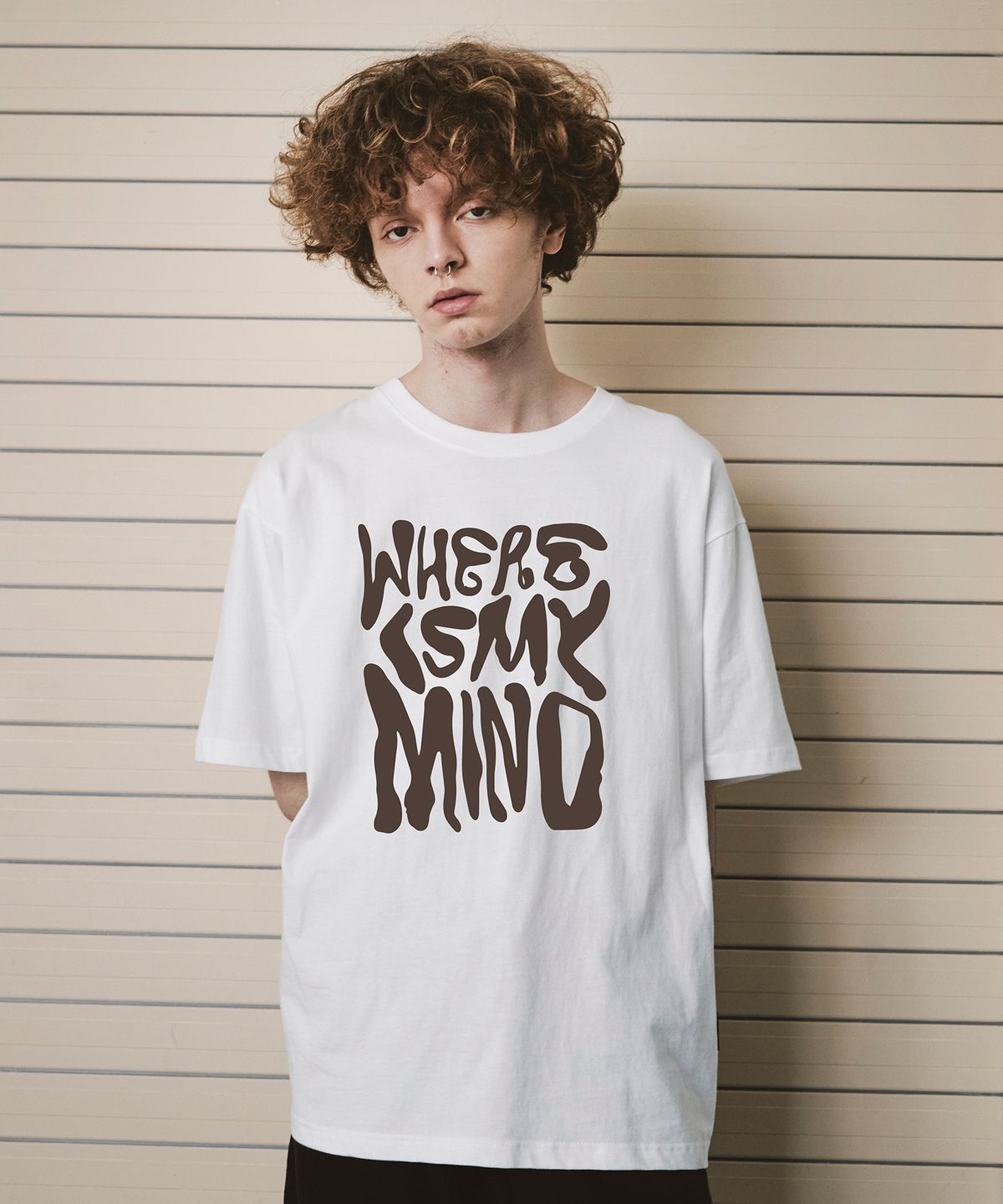 앱놀머씽(ABNORMALTHING) ATC 마인드 티셔츠 화이트 (ATC MIND T-SHIRT WHITE)