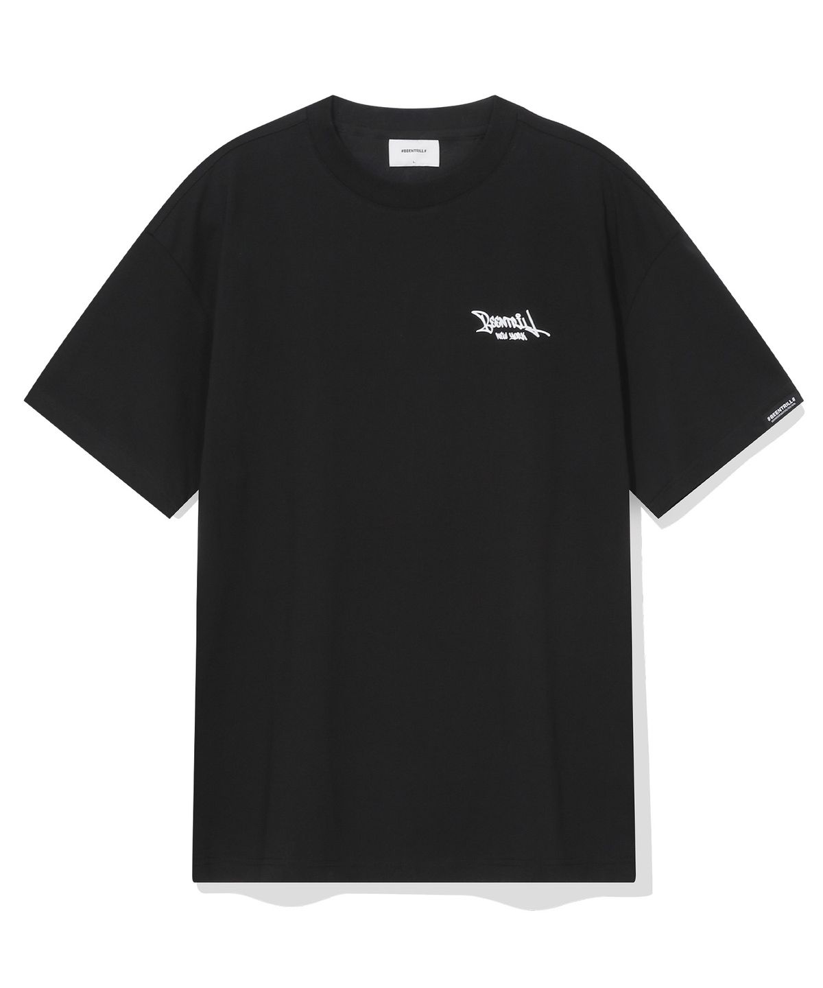 빈트릴(BEENTRILL) 스크립트 로고 티셔츠(블랙)