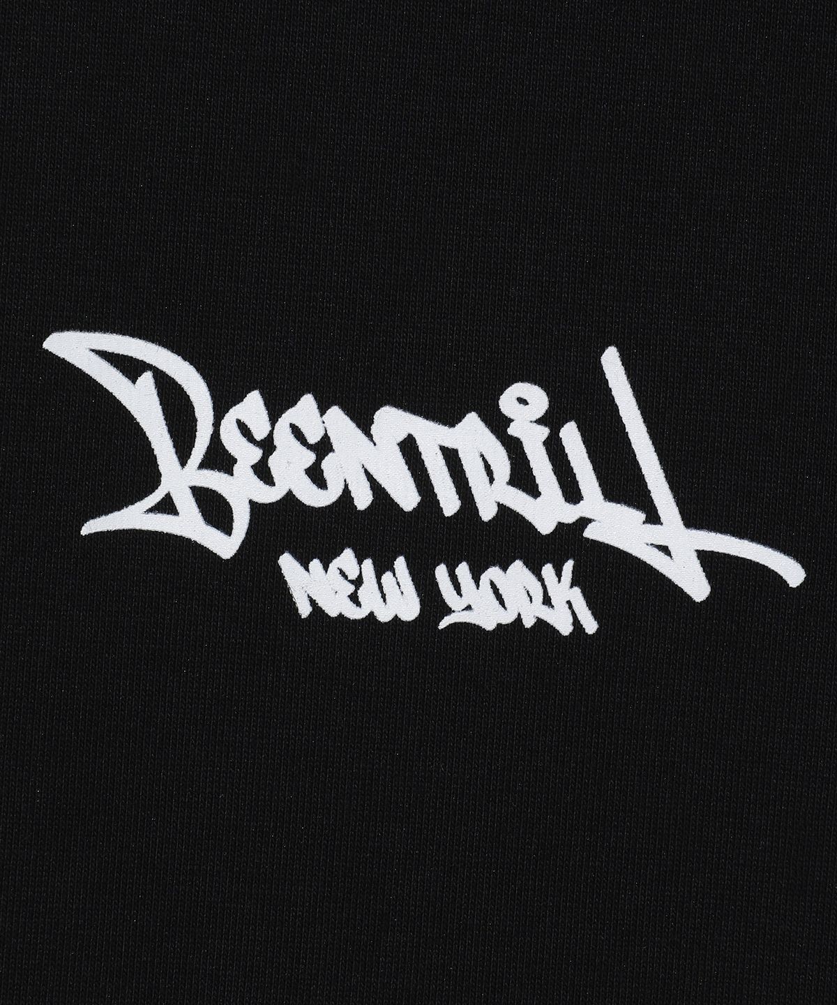 빈트릴(BEENTRILL) 스크립트 로고 티셔츠(블랙)