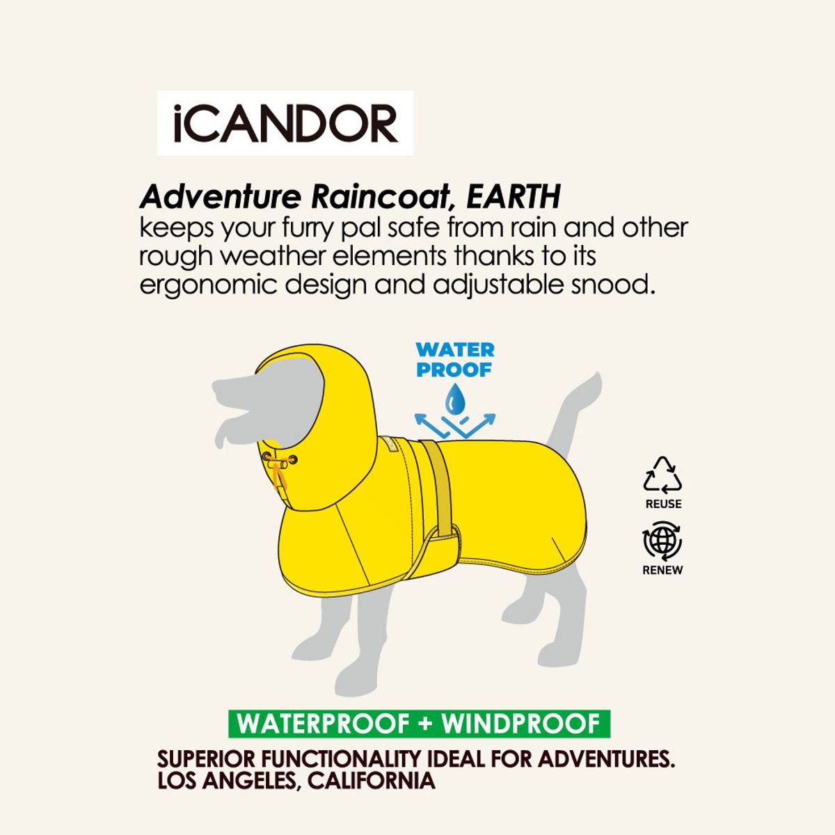 아이캔더(ICANDOR) 어드벤처 레인코트,어스_미스틱 민트
