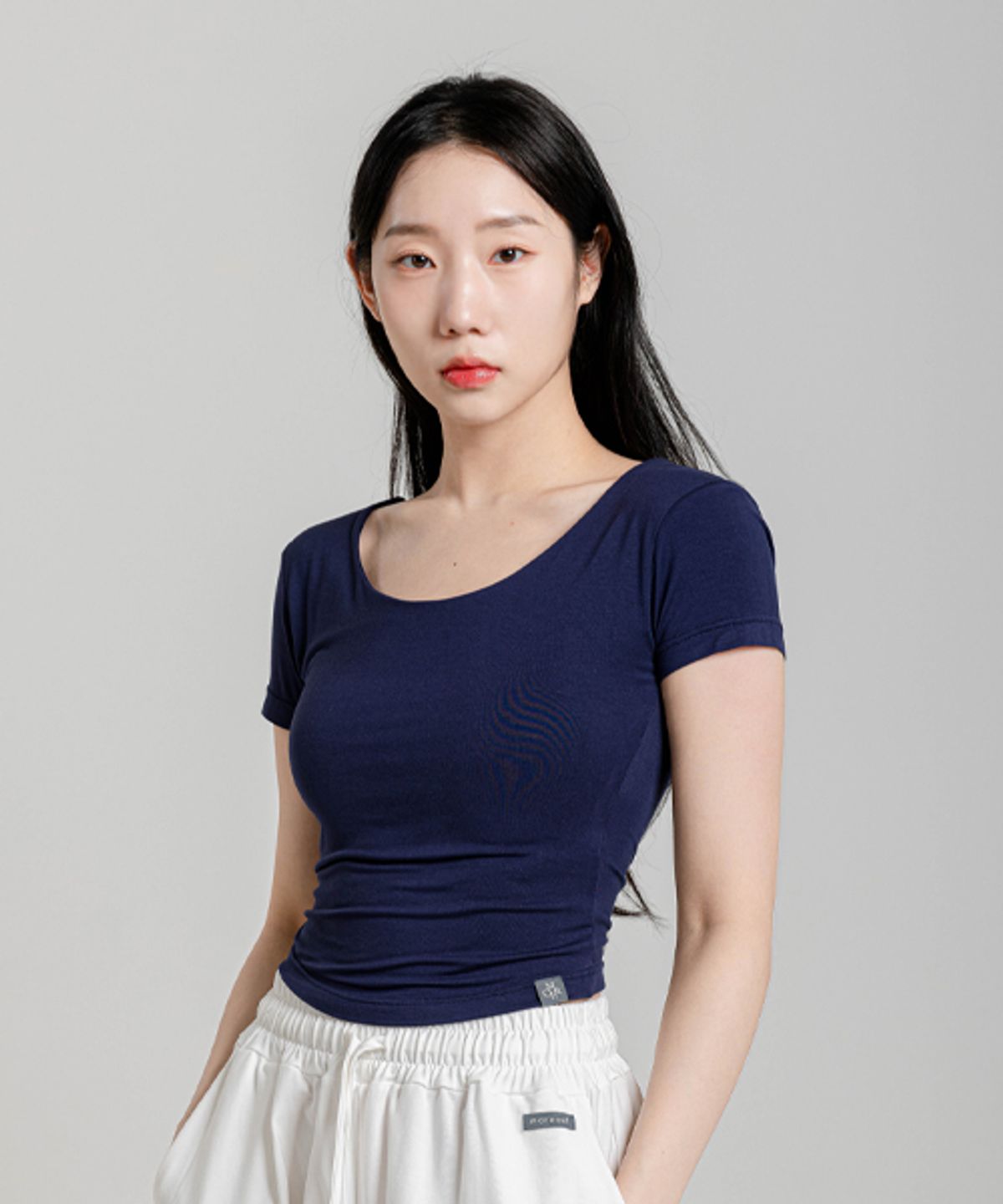 모어아웃(MOREOUT) 여성요가복 올인원 레이온 티셔츠 2TT4232