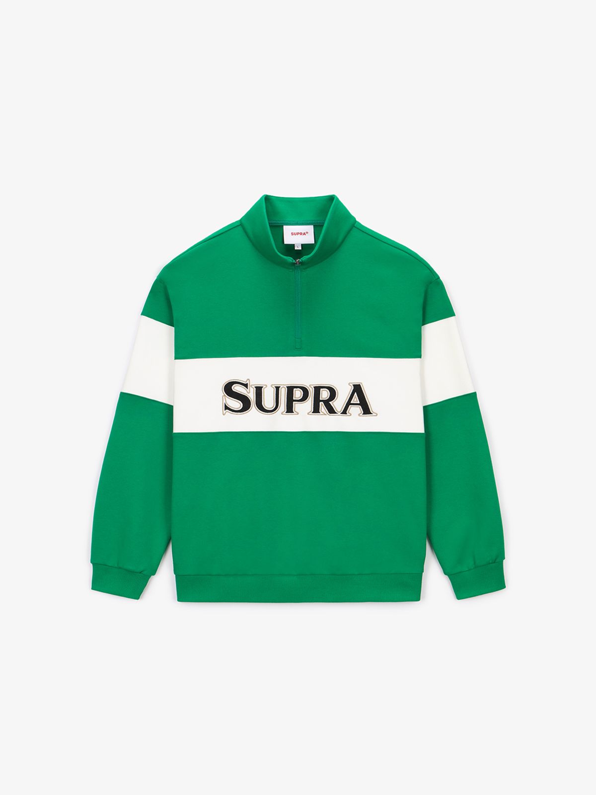 수프라(SUPRA) BAYC 배색 반집업 맨투맨(GREEN)
