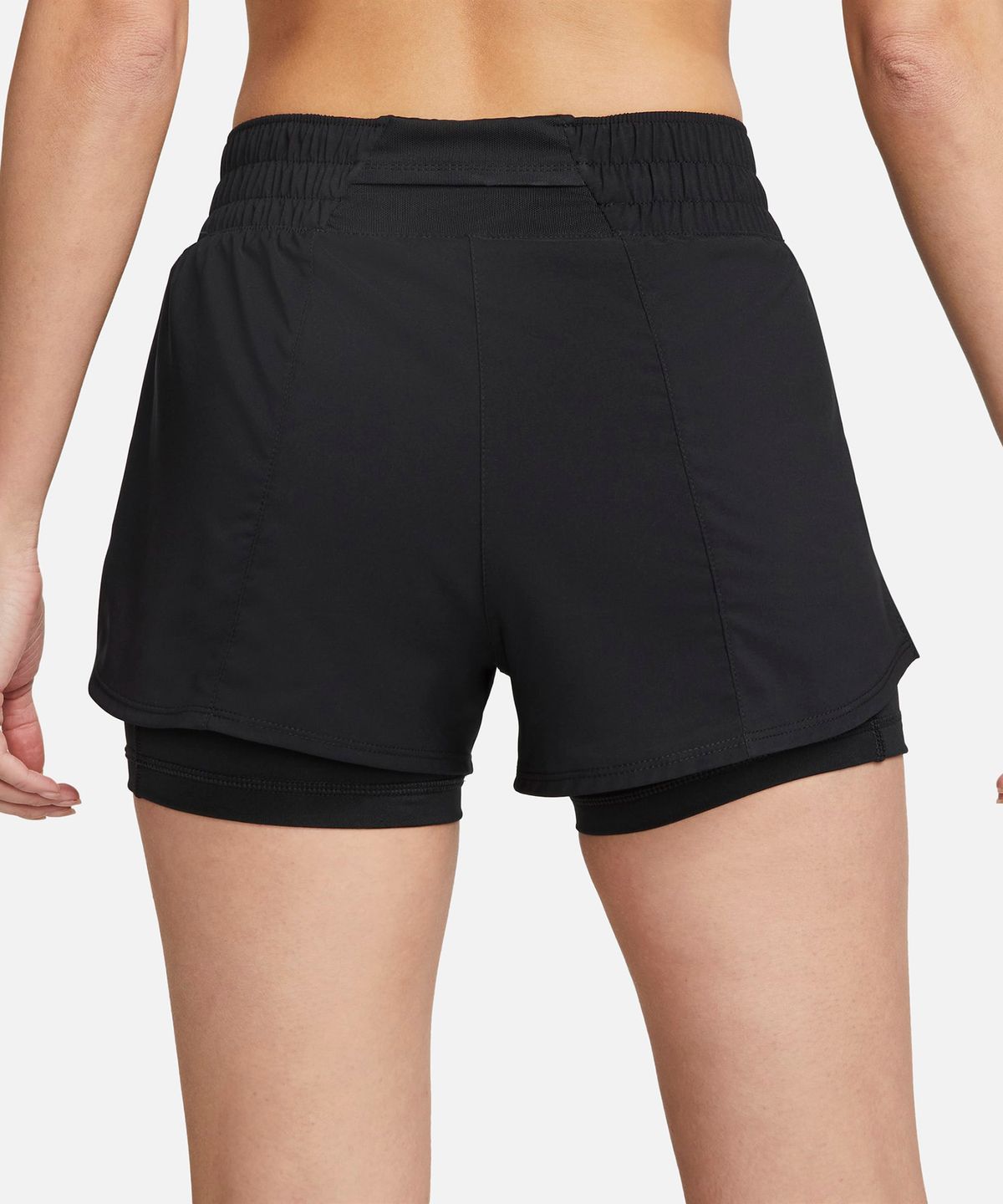 나이키(NIKE) 드라이 핏 원 미드라이즈 3인치 투인원 쇼츠 W - 블랙 / DX6013-010