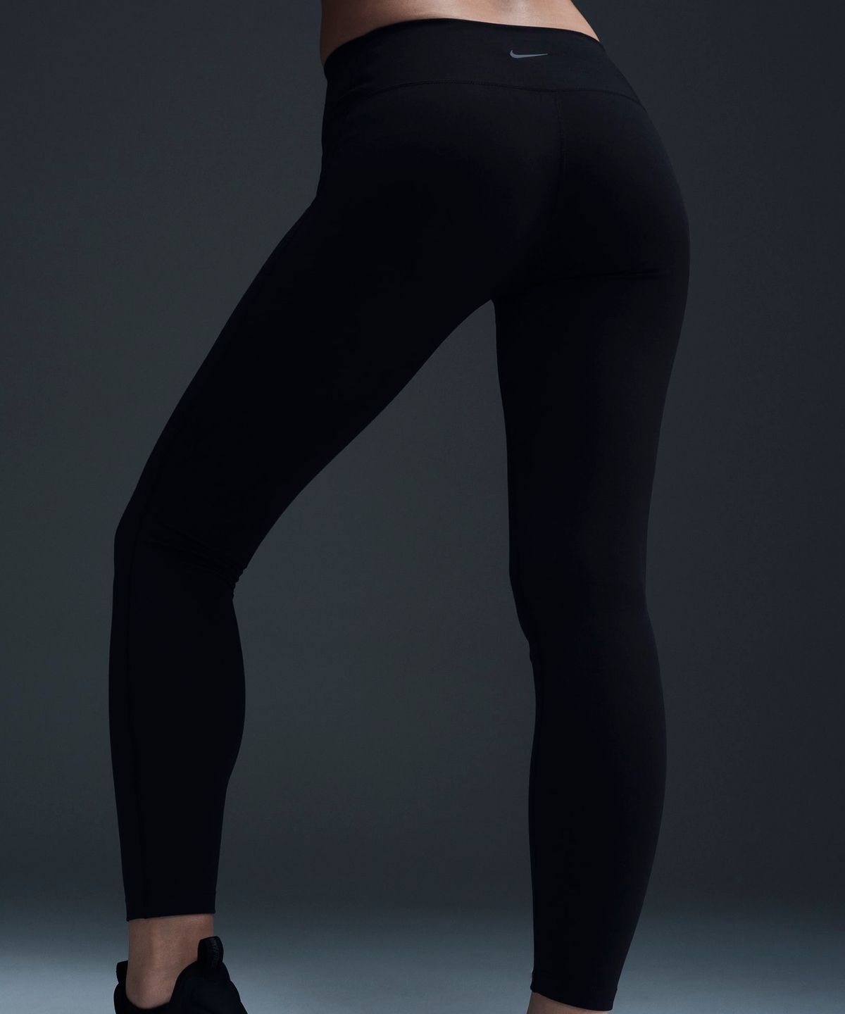 나이키(NIKE) 드라이 핏 원 심리스 프론트 하이웨이스트 풀 렝스 레깅스 W - 블랙 / HJ9196-010