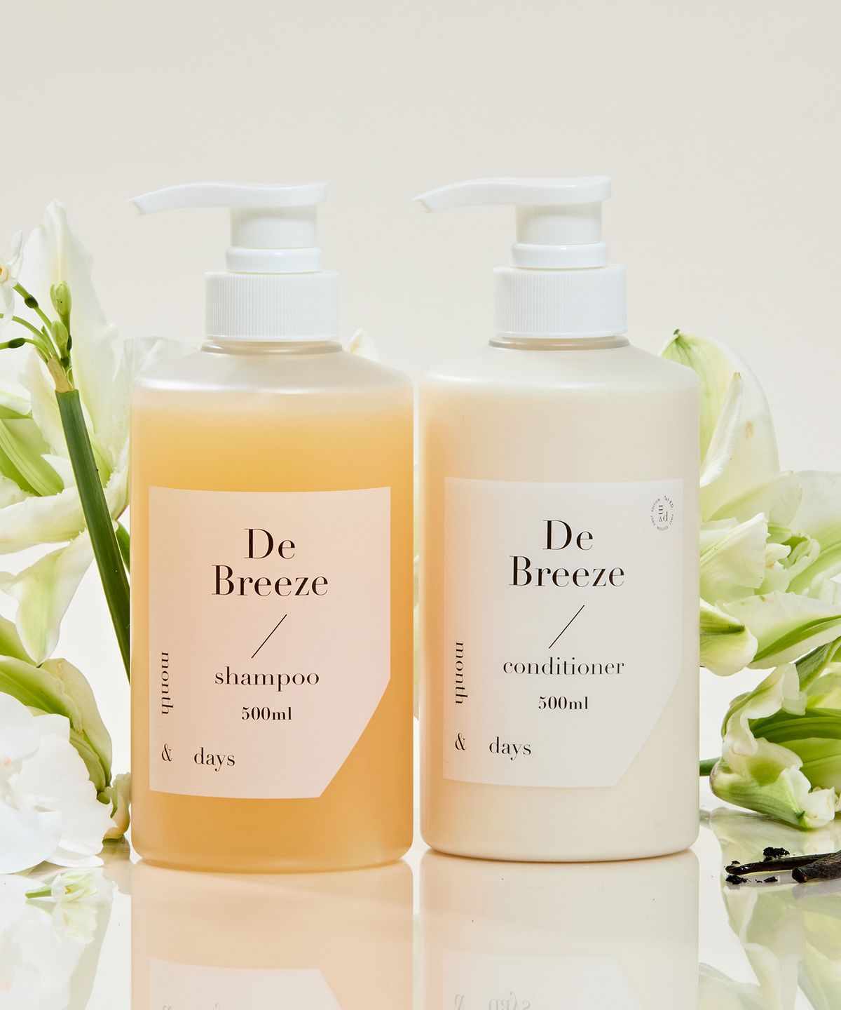 먼스앤데이즈(MONTHNDAYS) 디 브리즈 헤어 패키지(샴푸500ml+컨디셔너500ml)