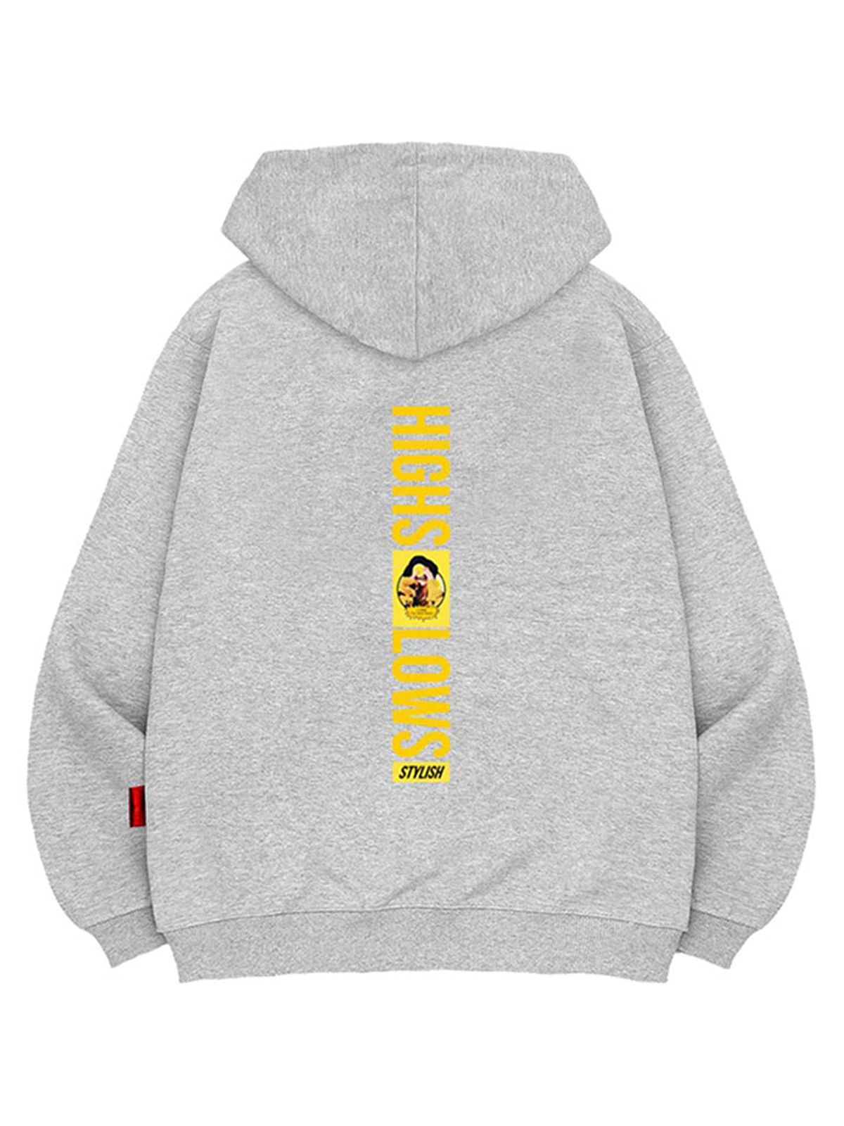 엘라모(LLAMO) 하이앤로우즈 후드티 남녀공용 빅사이즈 M~4XL