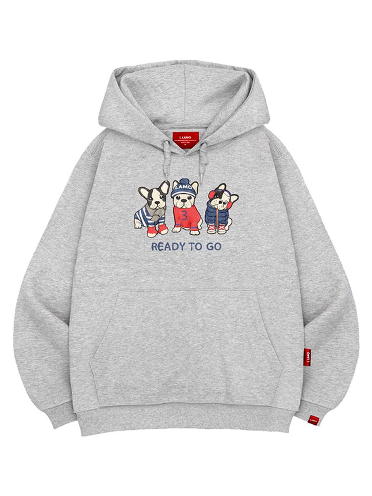 엘라모(LLAMO) 레디퍼피 후드티 남녀공용 빅사이즈 M~4XL
