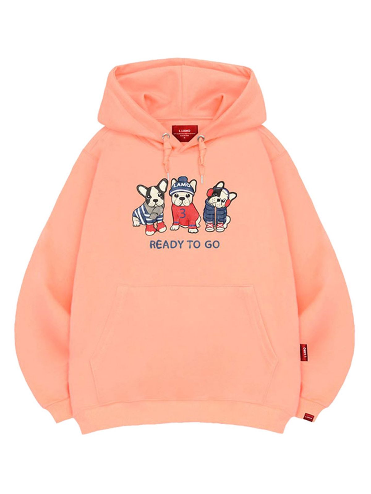 엘라모(LLAMO) 레디퍼피 후드티 남녀공용 빅사이즈 M~4XL