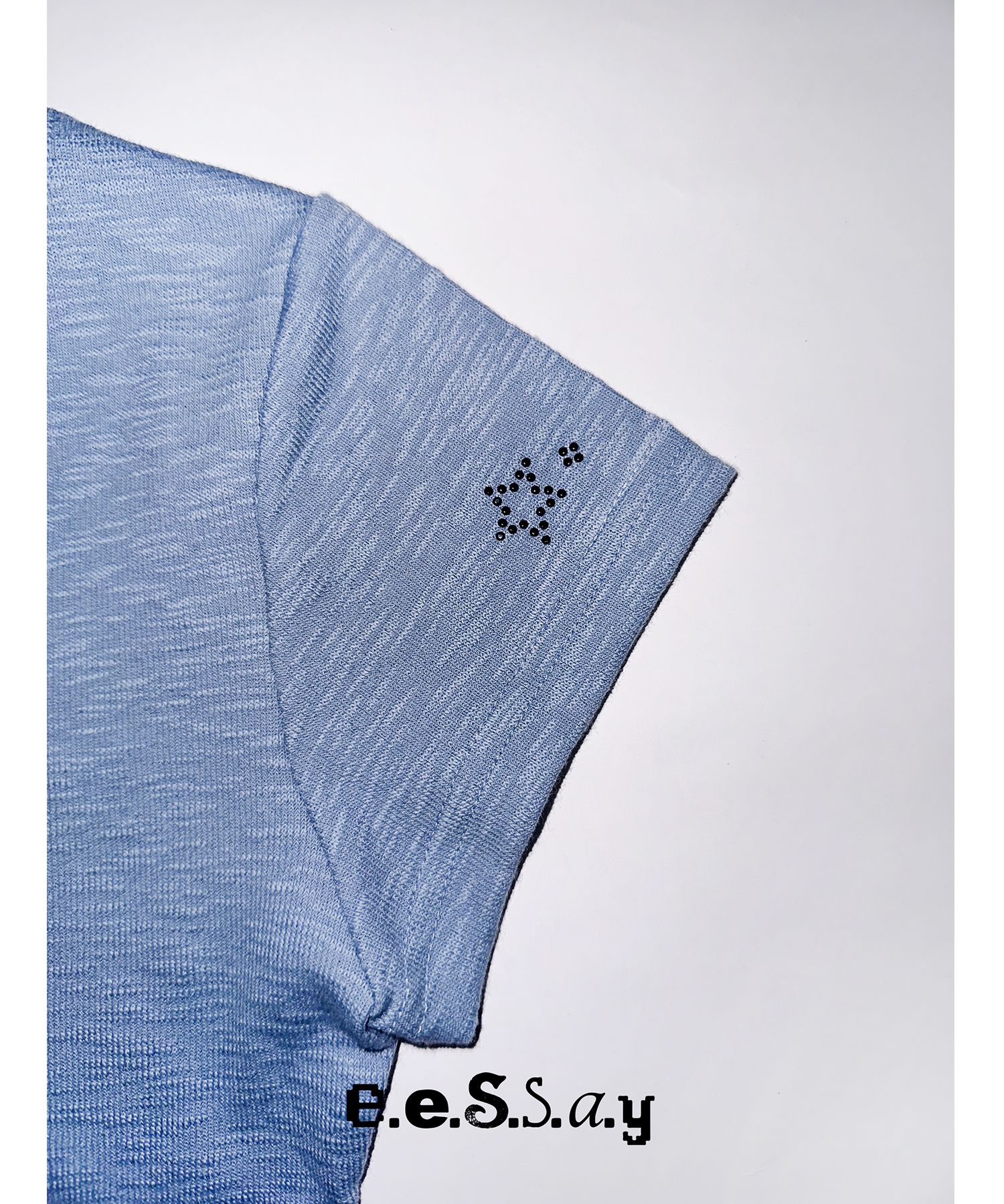 MUSINSA公式 | EESSAY Dolphin T-Shirt - Sky Blue