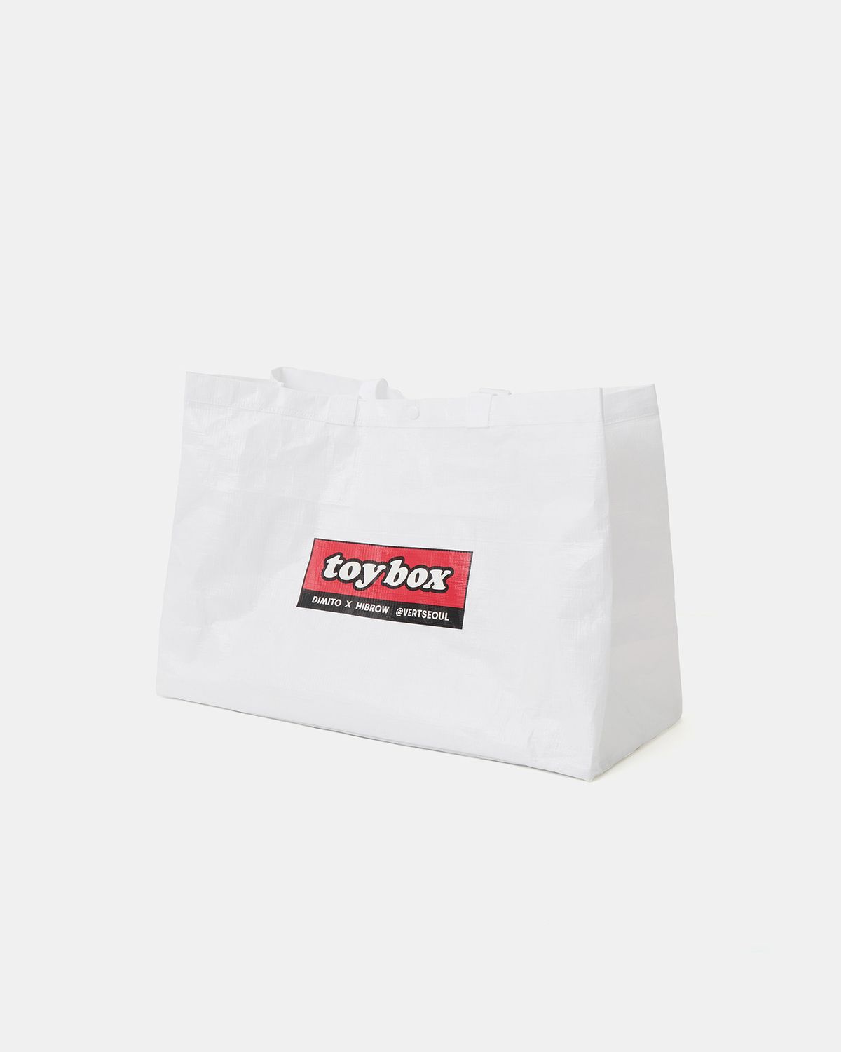 디미토(DIMITO) TOYBOX (DIMITO x HIBROW) SHOPPER BAG WHITE