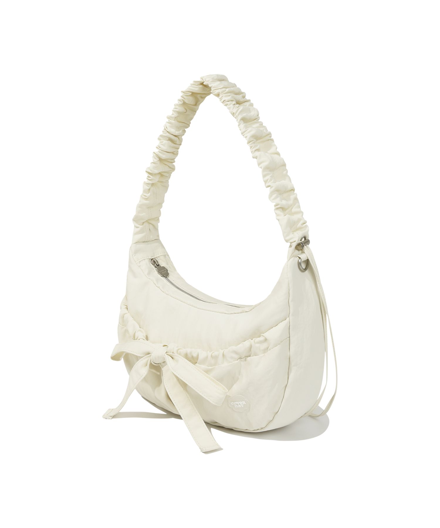★COVERNAT WOMAN★ Clover heart shirring big nylon hobo bag MUSINSA | COVERNAT WOMAN Clover Heart Shirring Big Nylon