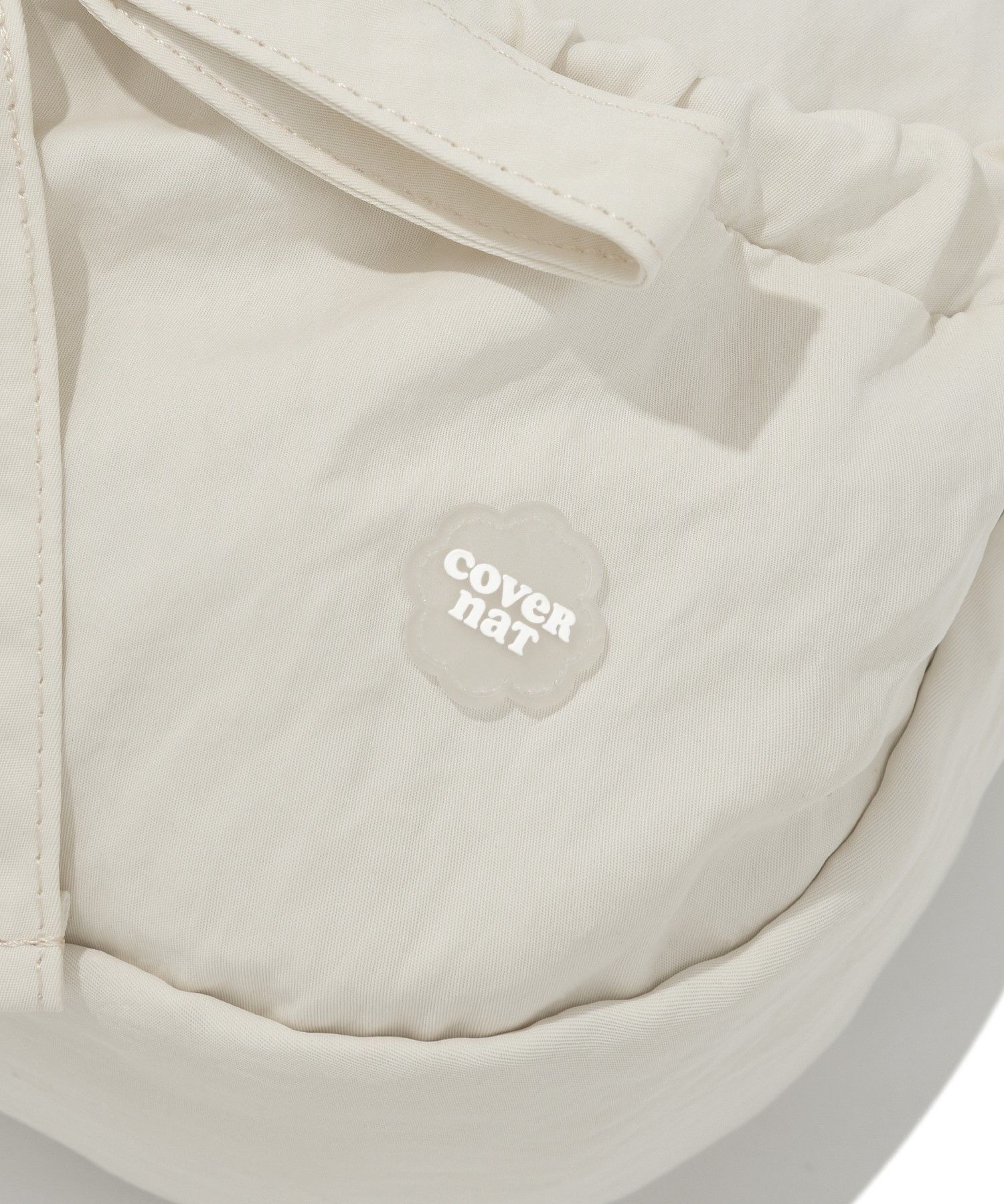 ★COVERNAT WOMAN★ Cloverheart Ecofur Hobo Bag Beige CO2304T MUSINSA | COVERNAT WOMAN Clover Heart Shirring Medium Nylon