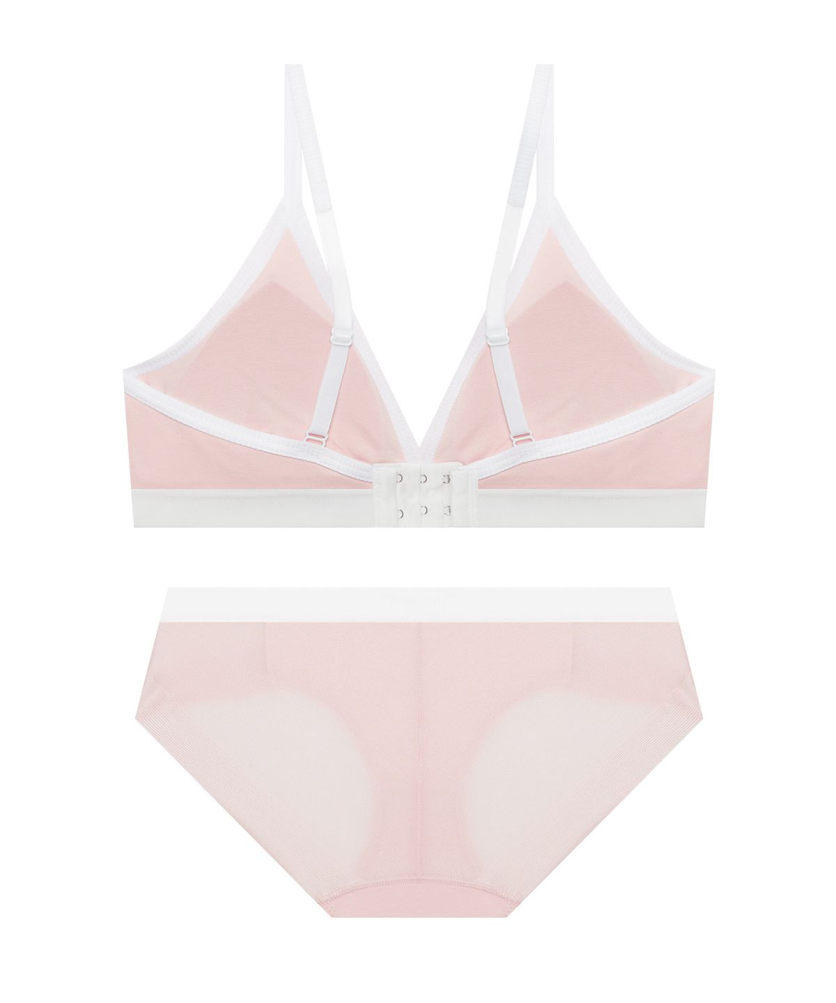 코데즈컴바인 이너웨어(CODES COMBINE INNERWEAR) 비쥬 브라렛 팬티세트_베이비핑크