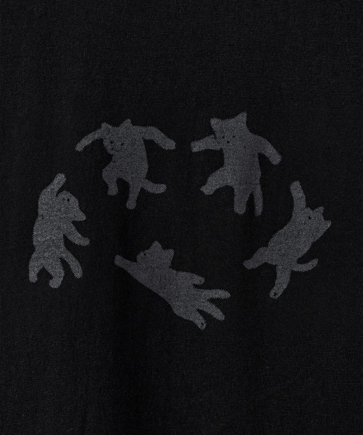 브랜디드(BRANDED) CATS GRAPHIC T-SHIRT [BLACK]