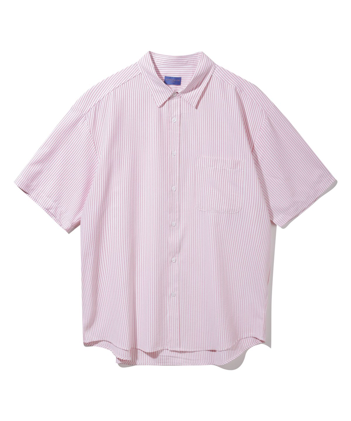 앨빈클로(ALVINCLO) 시어서커 스트라이프 반팔 셔츠 DLX1221 (3 COLOR)