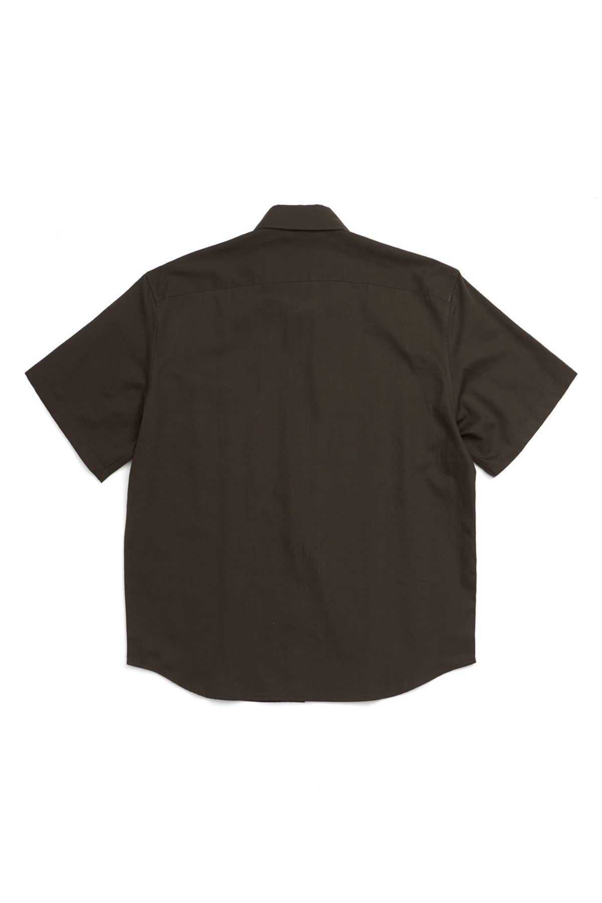 해칭룸(HATCHINGROOM) Arrow Shirt Big Button Mud Khaki