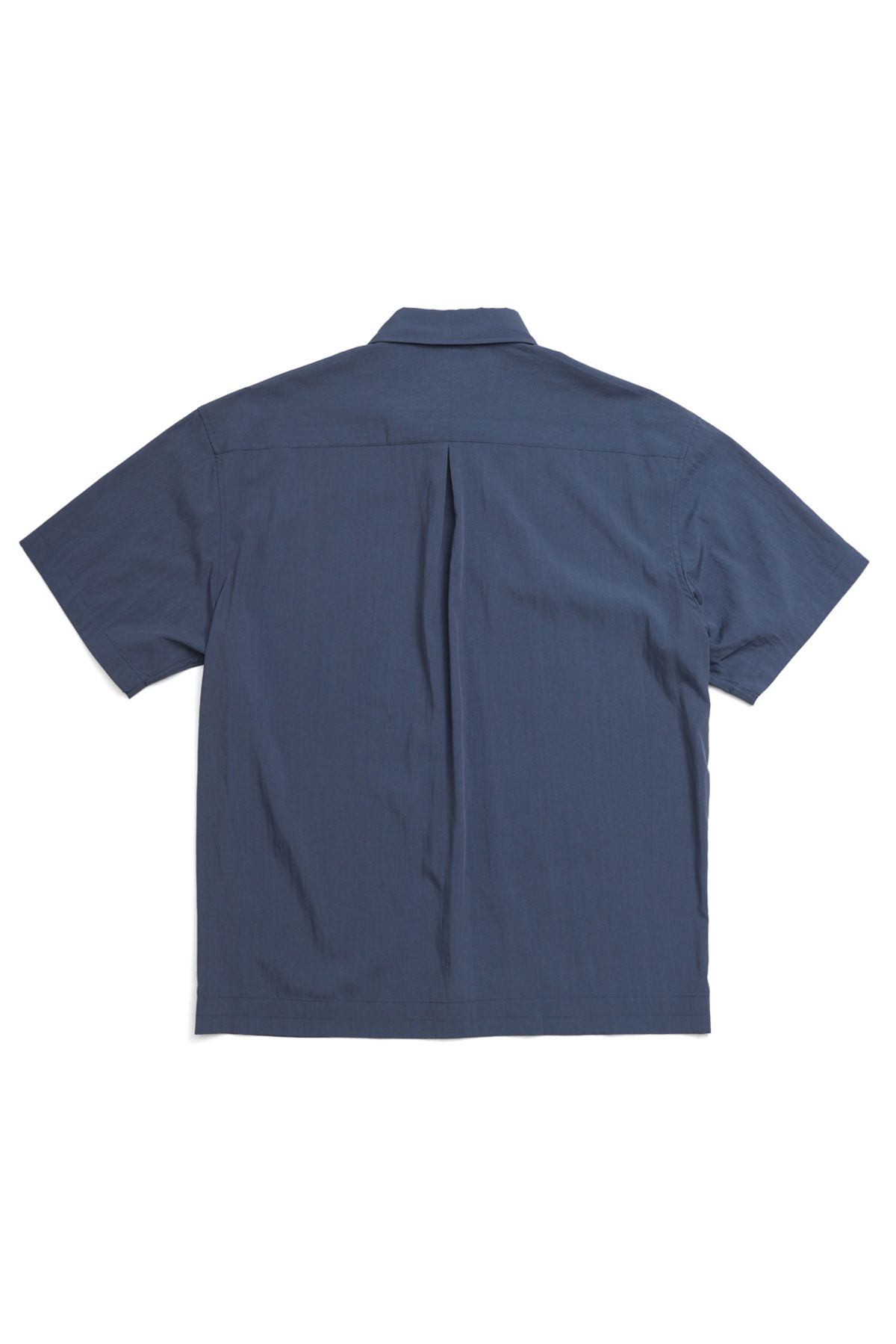 해칭룸(HATCHINGROOM) Crop Shirt 1/2 Slate Blue