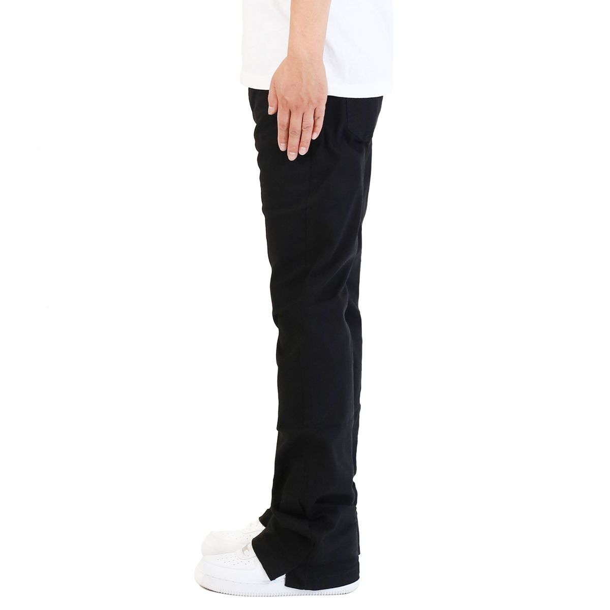하이퍼 데님(HYPER DENIM) 젯 블랙 플레어 팬츠