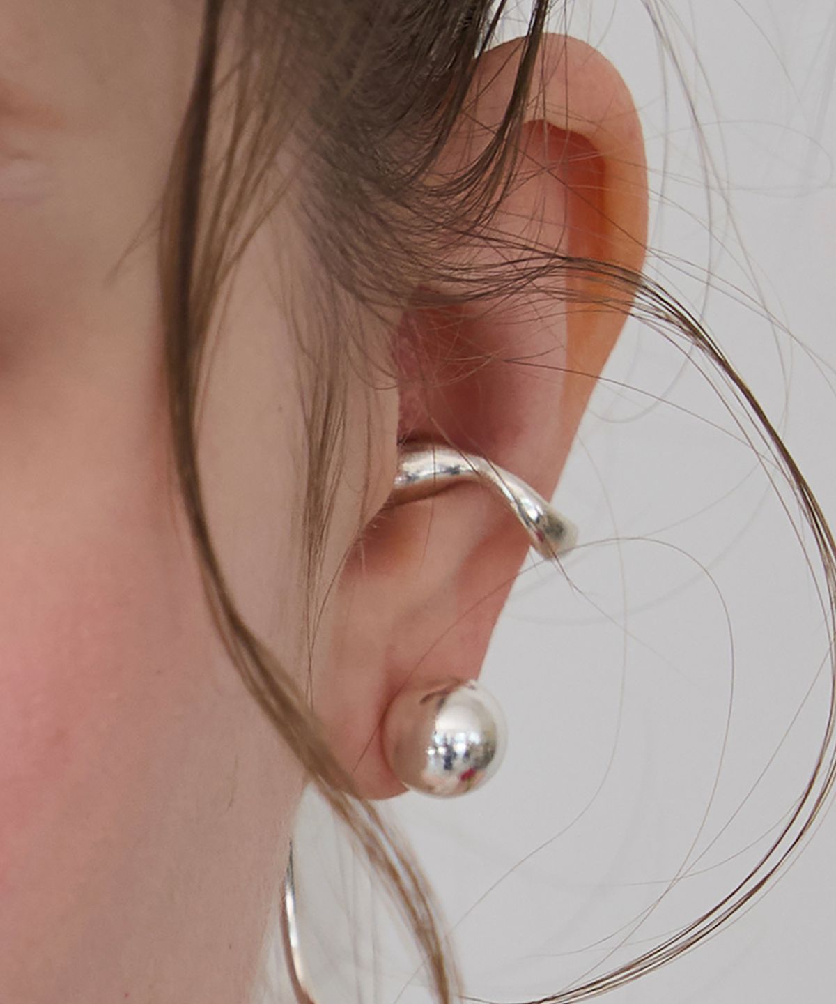 스틸 인스턴트(STILL INSTANT) Rose With Dew - Earcuff 03