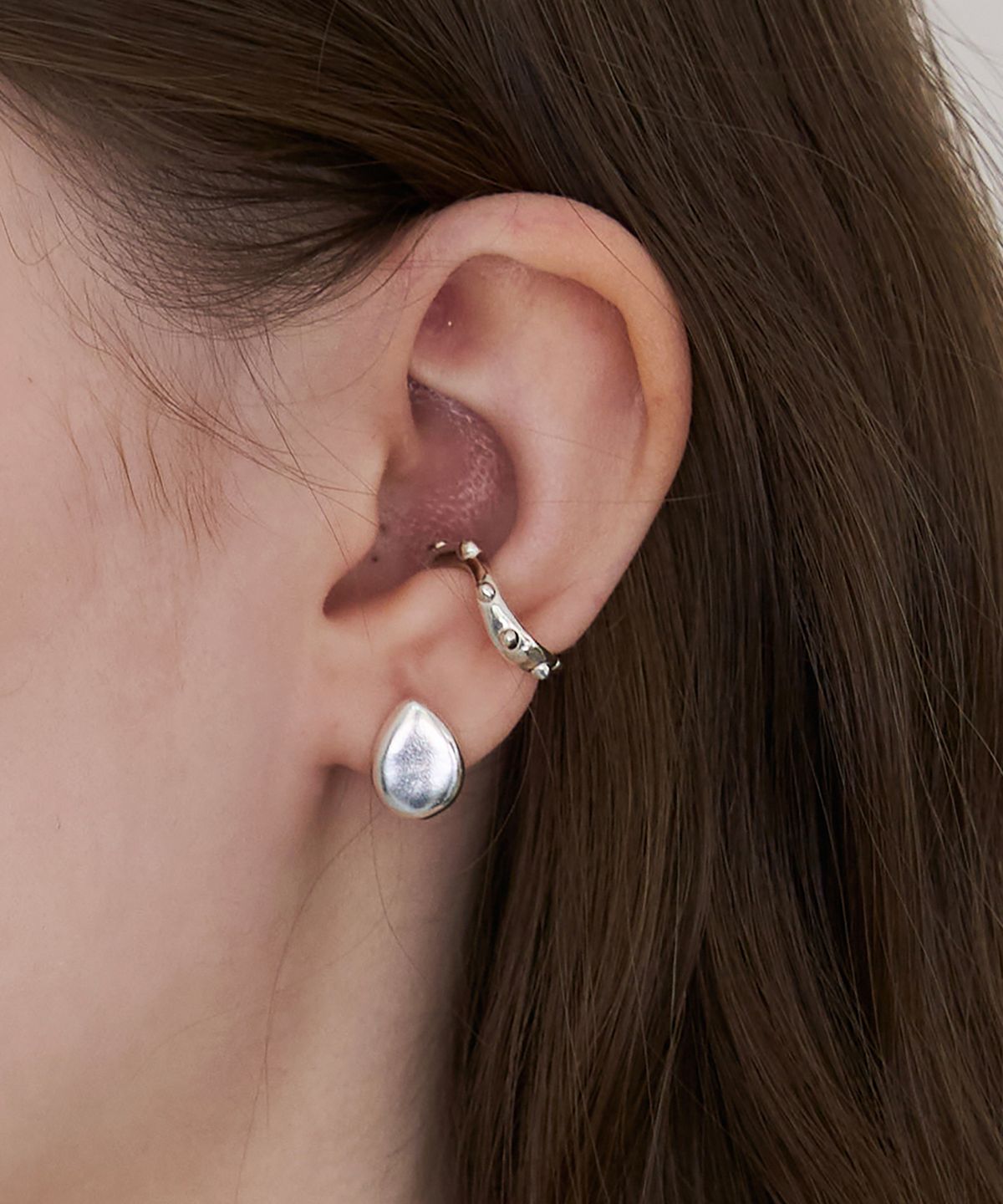 스틸 인스턴트(STILL INSTANT) Rose With Dew - Earcuff 02