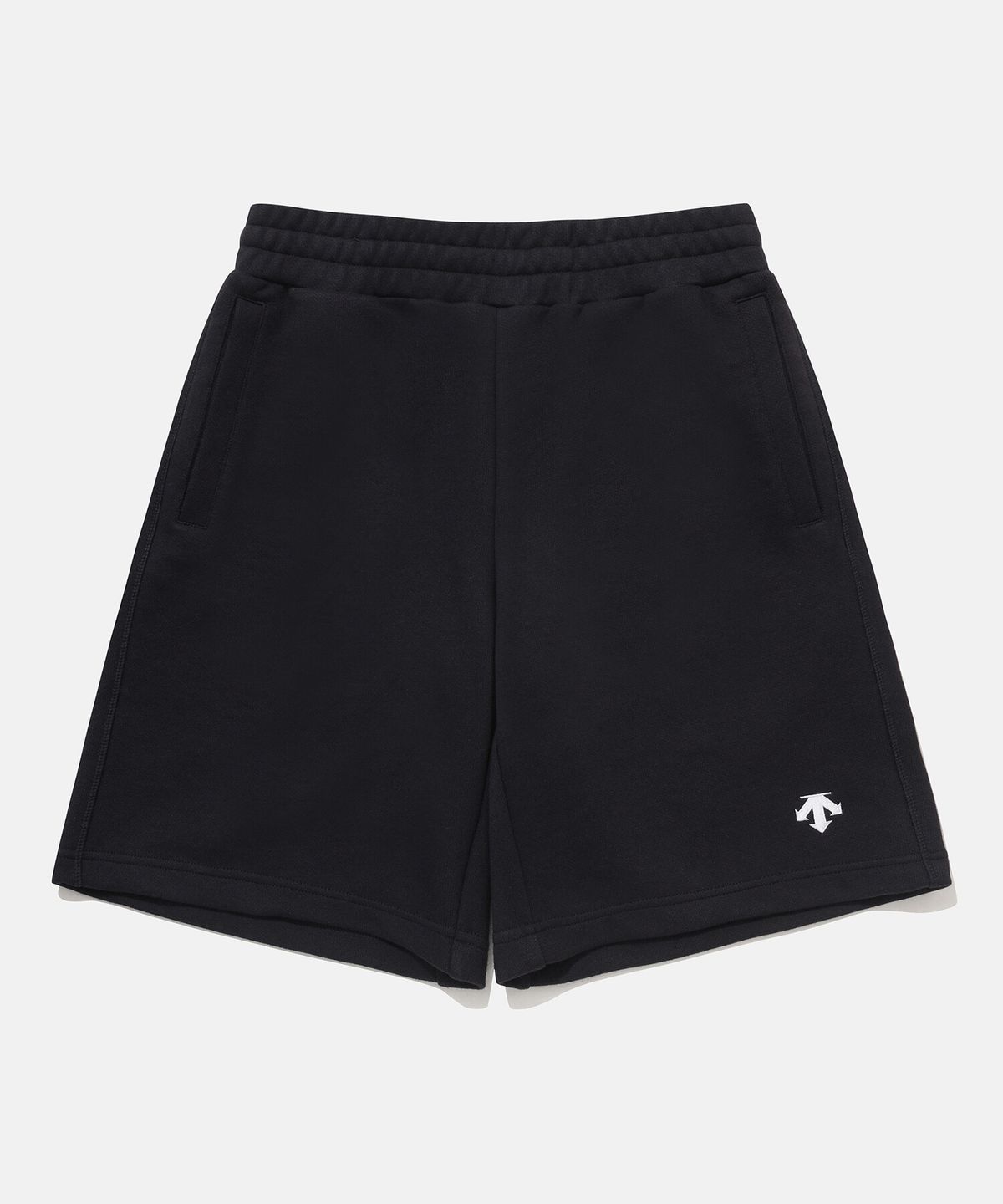 데상트(DESCENTE) 5부 니트 반바지 블랙(SP323UKH71)