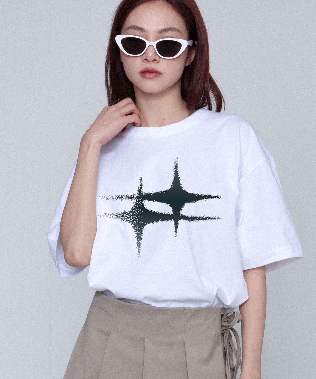 그레이버(GRAVER) [UNISEX]eternity 반팔티_화이트