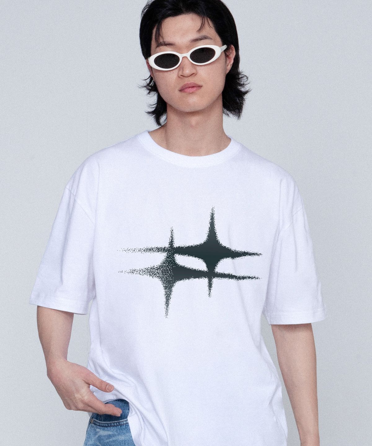 그레이버(GRAVER) [UNISEX]eternity 반팔티_화이트