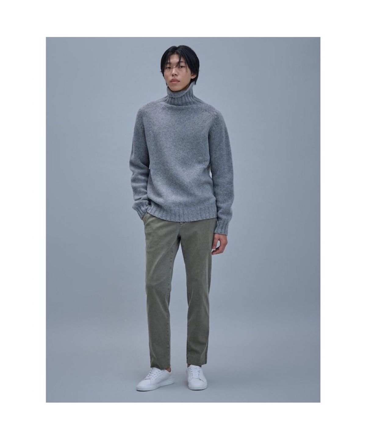 시프트지(SHIFT.G) Garment Dyed Slacks  Khaki