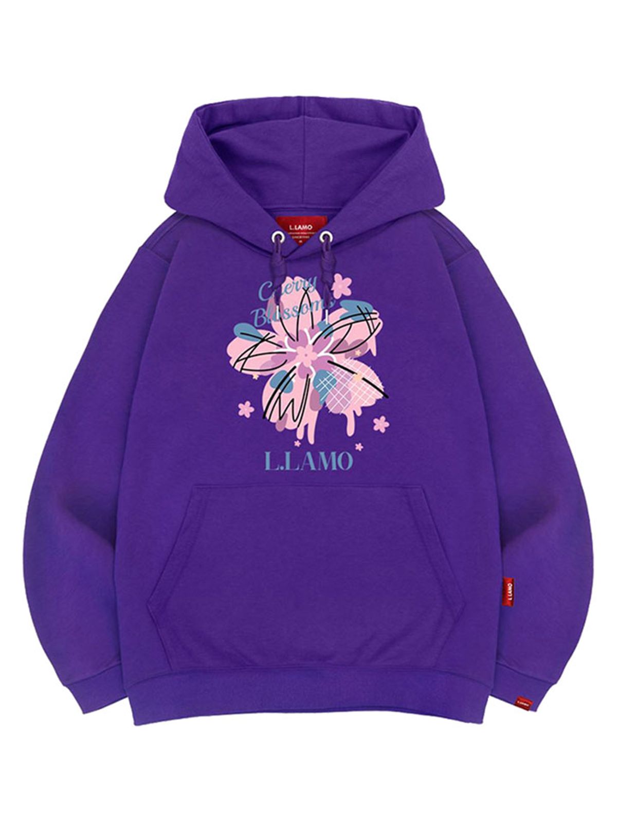 엘라모(LLAMO) 체리블라썸 후드티 남녀공용 빅사이즈 M~4XL