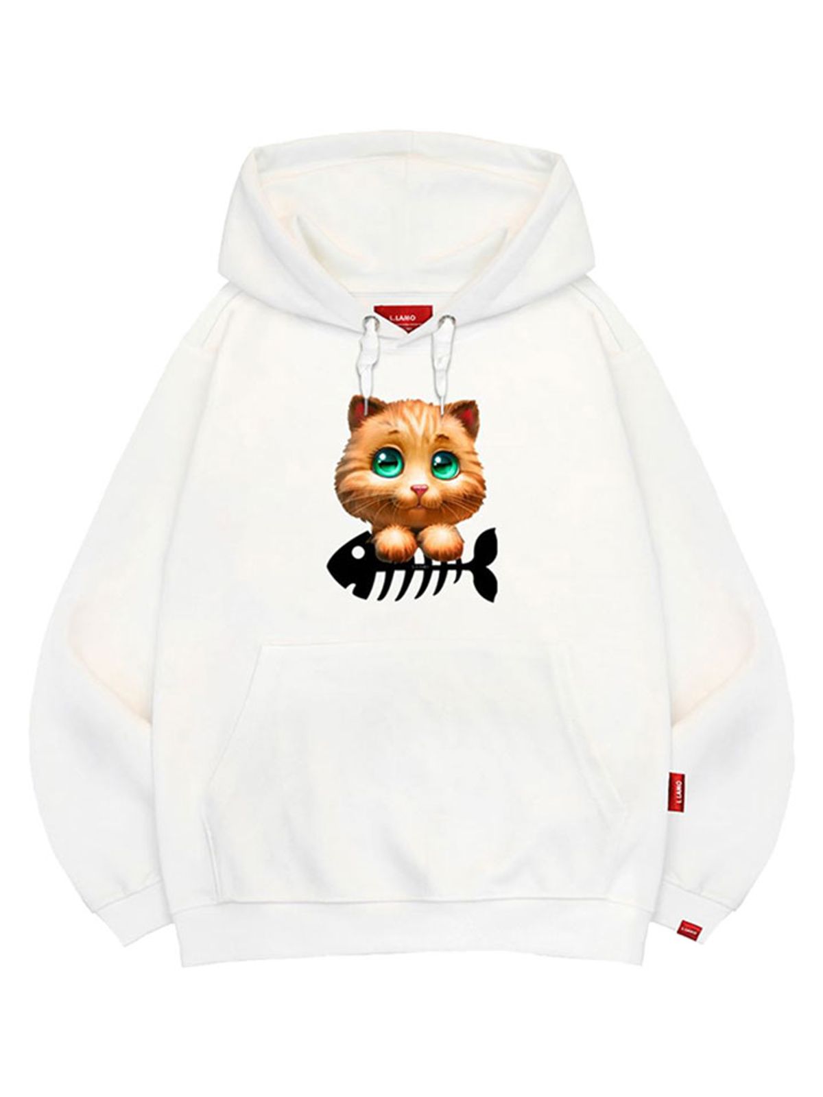 엘라모(LLAMO) 야미캣 후드티 남녀공용 빅사이즈 M~4XL