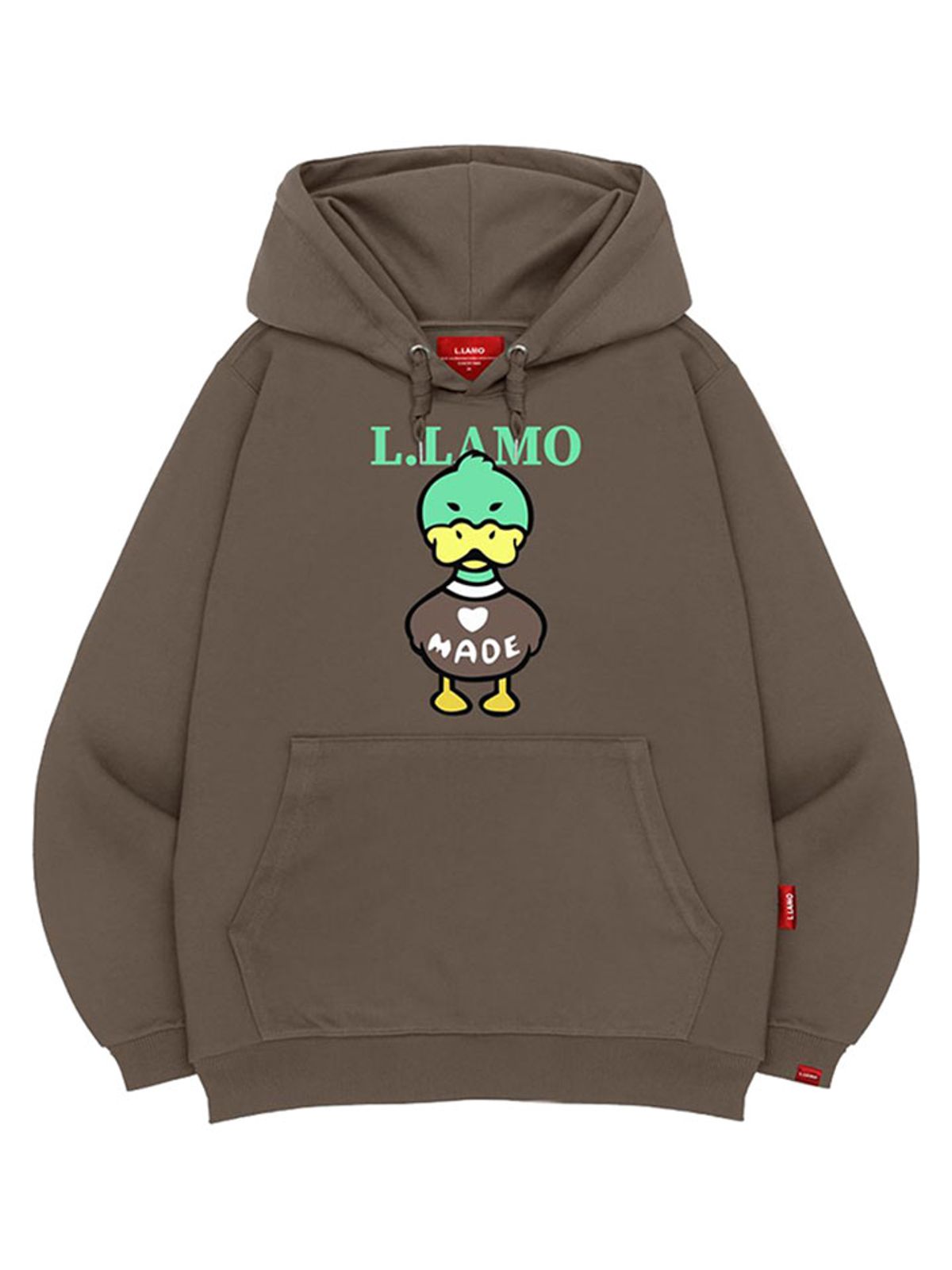 엘라모(LLAMO) 메이드덕 후드티 남녀공용 빅사이즈 M~4XL