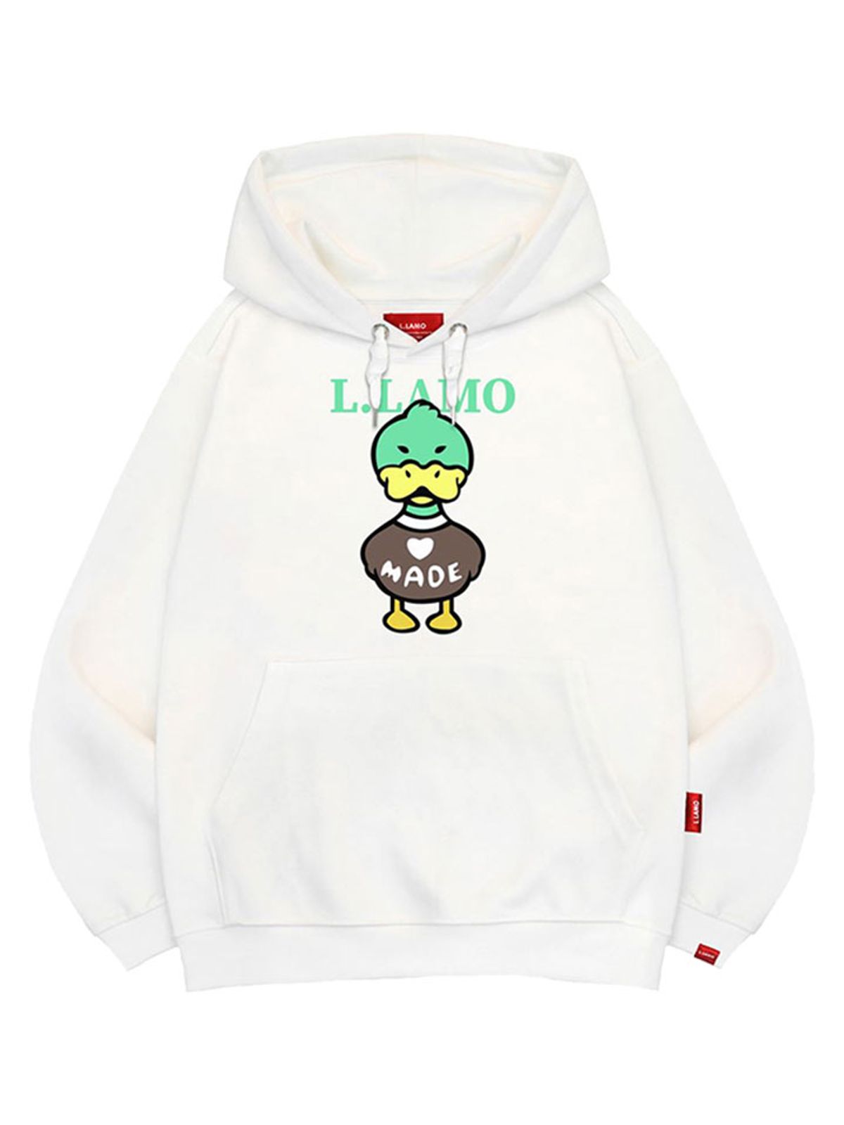 엘라모(LLAMO) 메이드덕 후드티 남녀공용 빅사이즈 M~4XL
