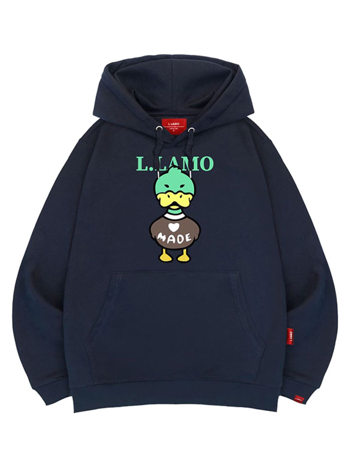 엘라모(LLAMO) 메이드덕 후드티 남녀공용 빅사이즈 M~4XL