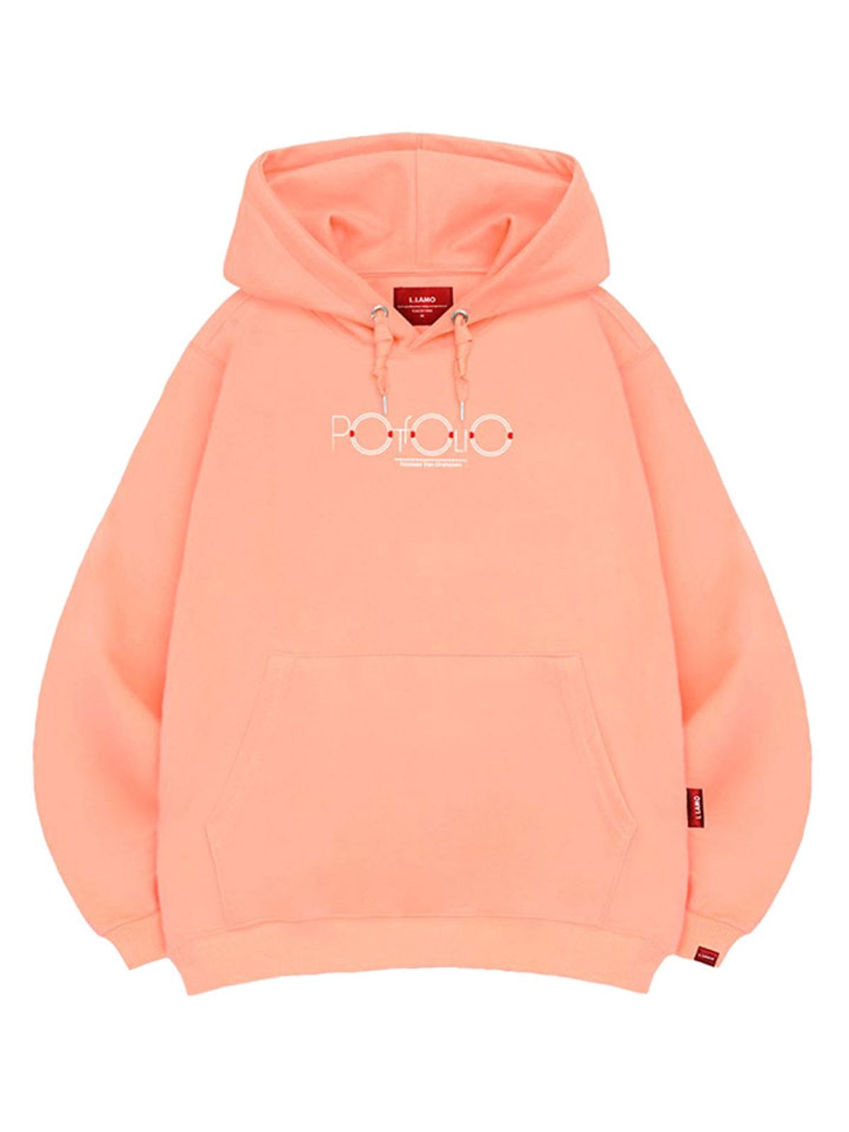 엘라모(LLAMO) 포트폴리오 후드티 남녀공용 빅사이즈 M~4XL