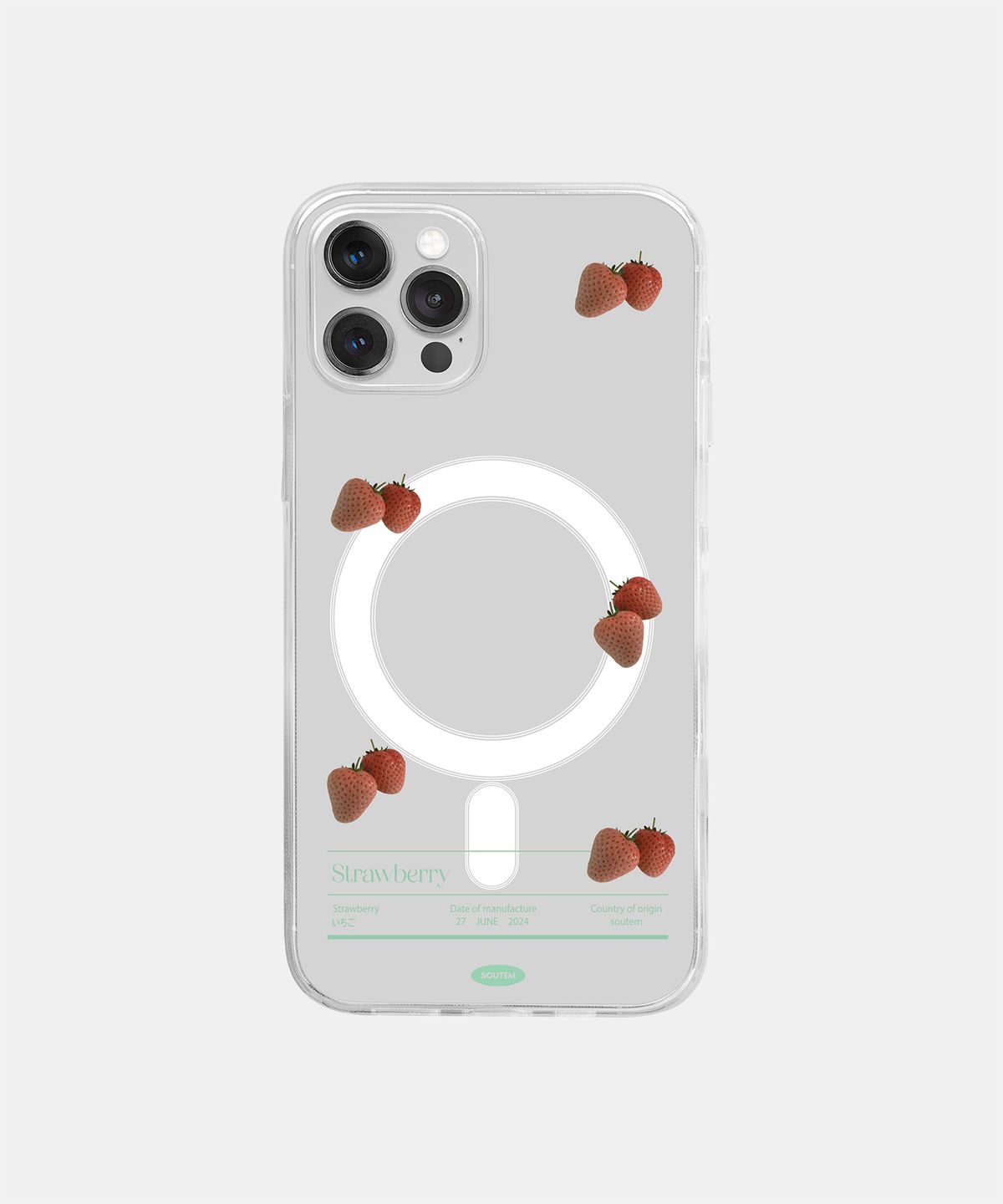 소유템(SOUTEM) [Magsafe] Fruit Phone Case_Clear