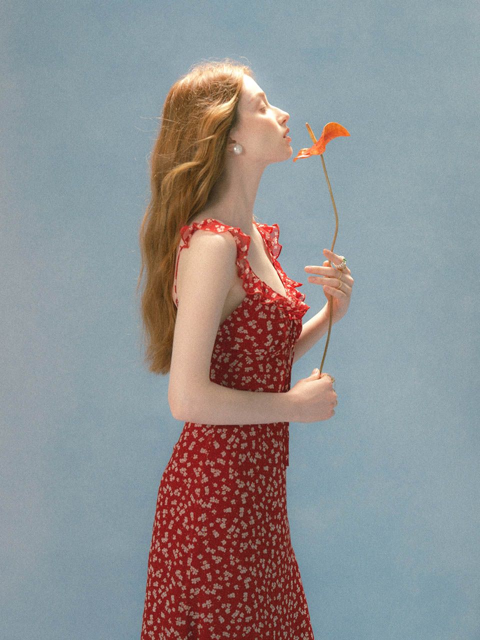 ◆Since Then◆ Scarlet Frill Long Dress MUSINSA公式 | SINCETHEN Scarlet Frill Long Dress